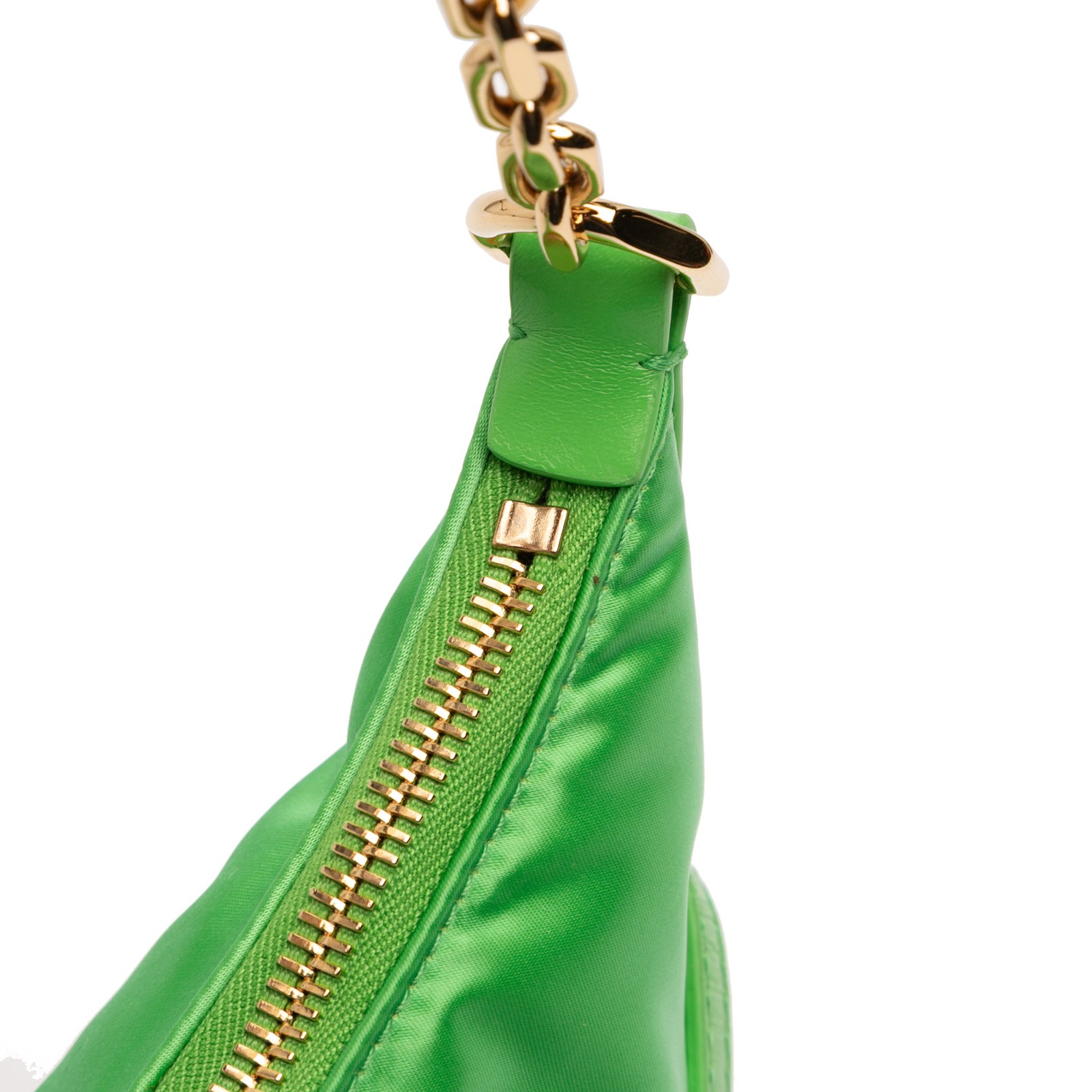 Givenchy Small Satin Voyou Party Shoulder Bag Pre-Loved Lime