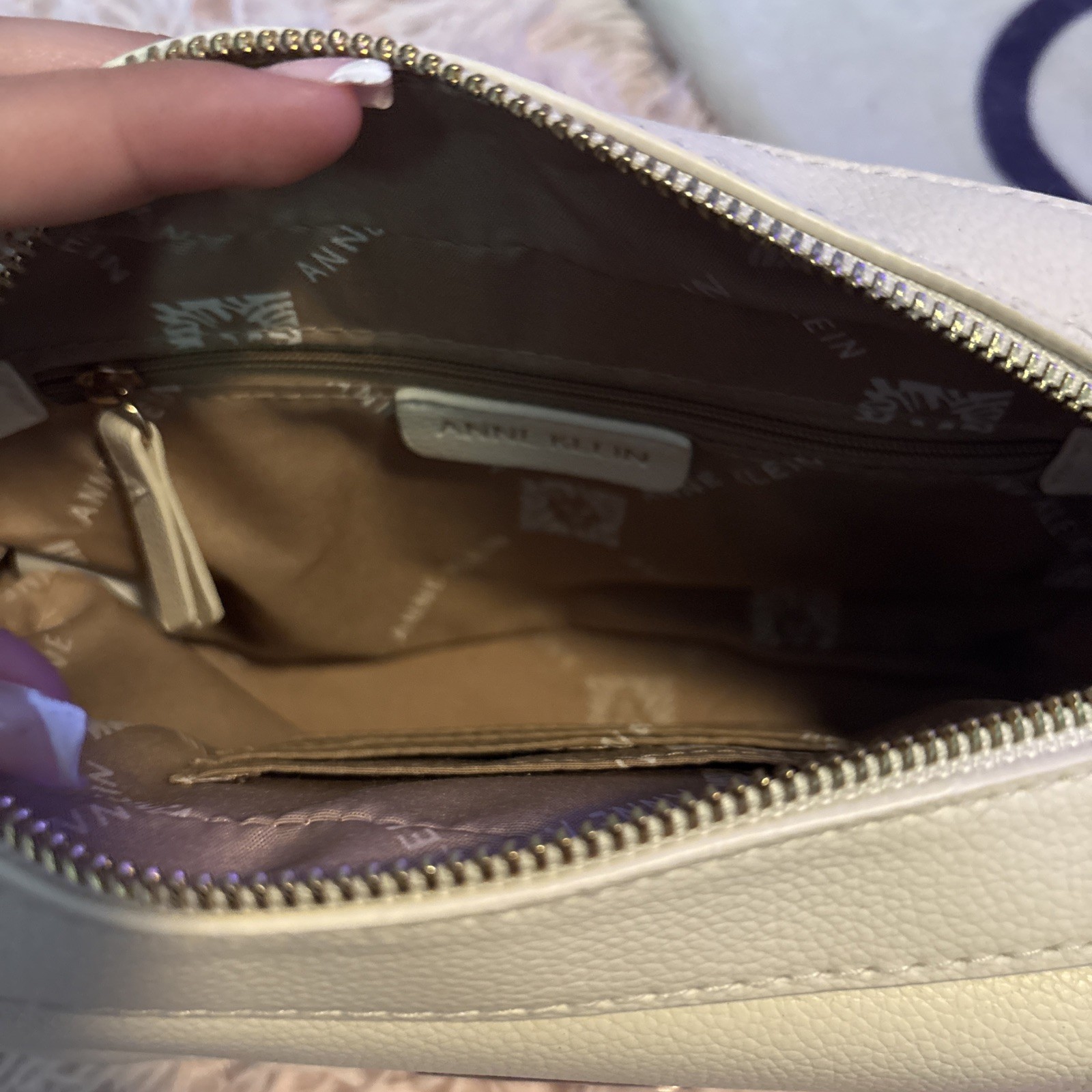 Anne Klein Camera Crossbody Brown Bag