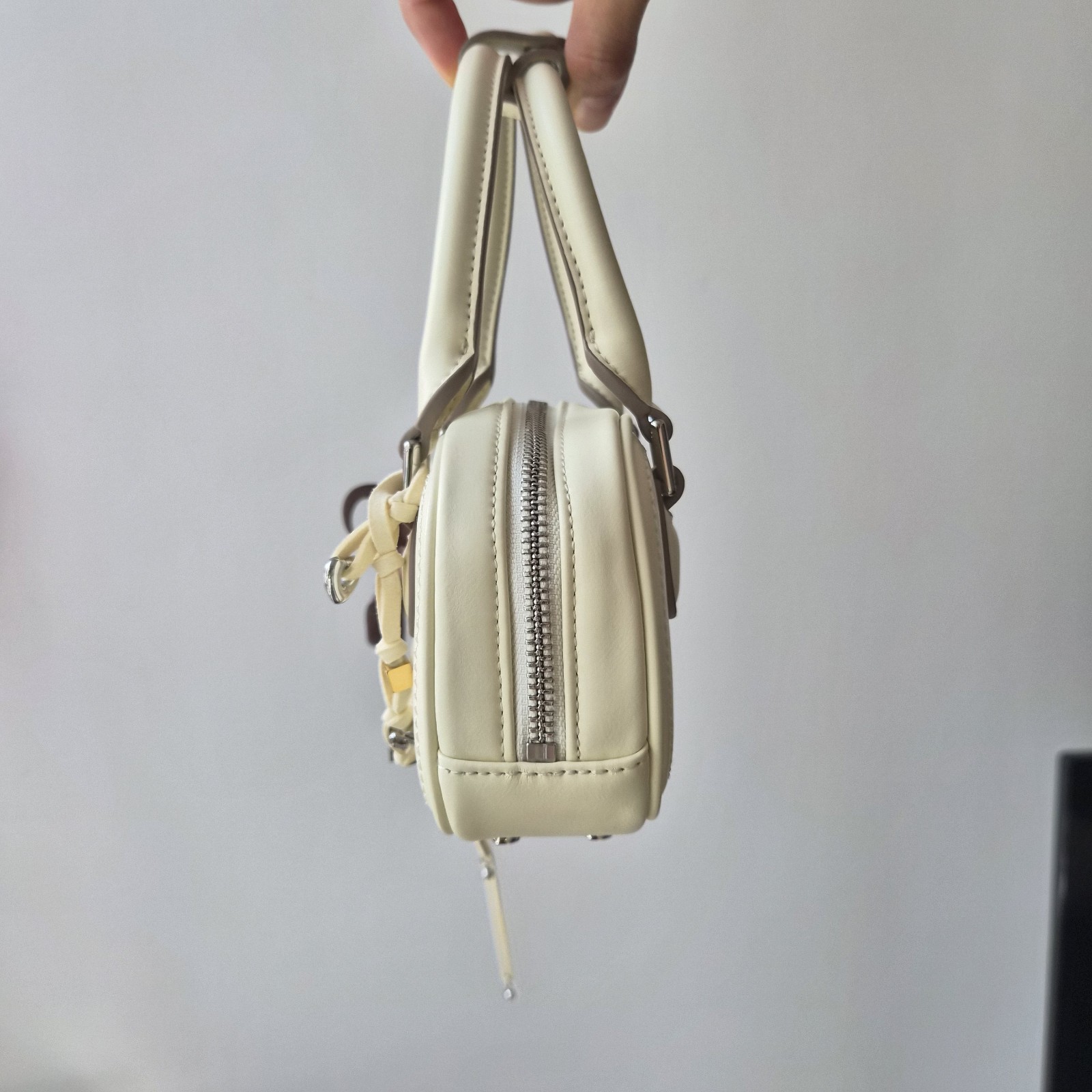 Amazing Song Butter Yellow Toast Mahjong Mini Top Handle Bag