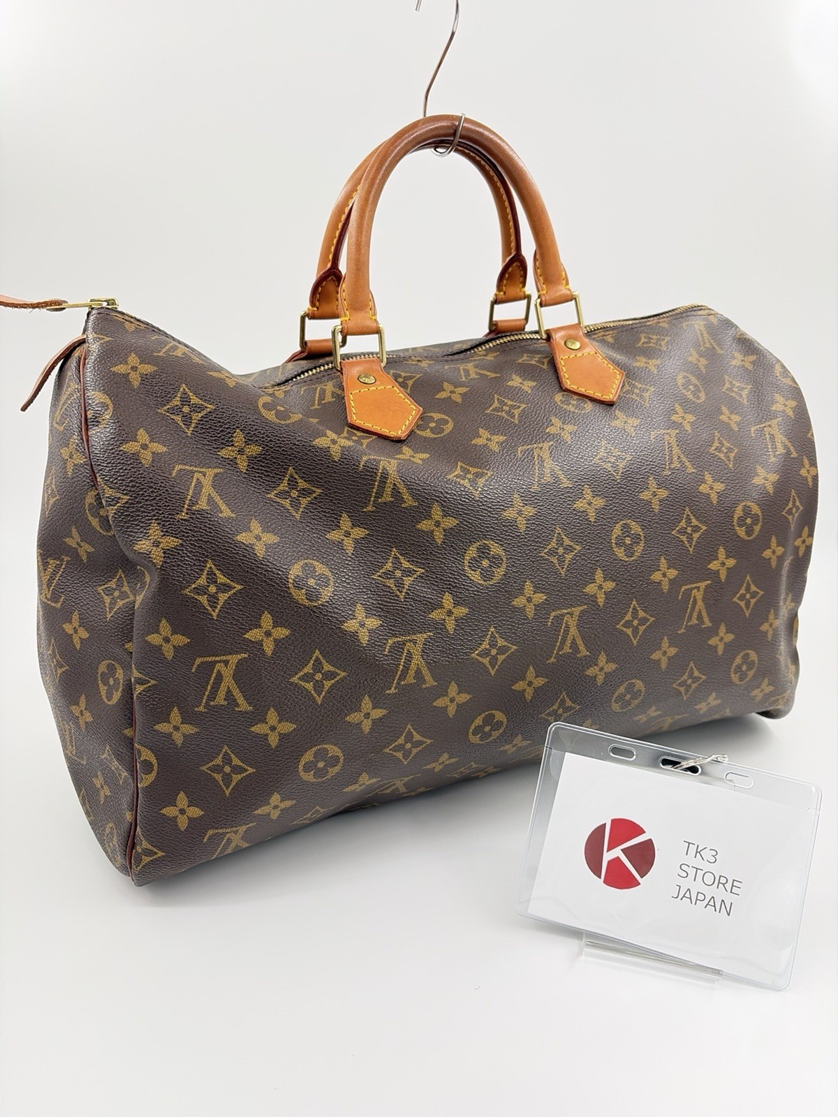LOUIS VUITTON Speedy 40 Monogram M41522 Handbag Boston Brown From Japan 100