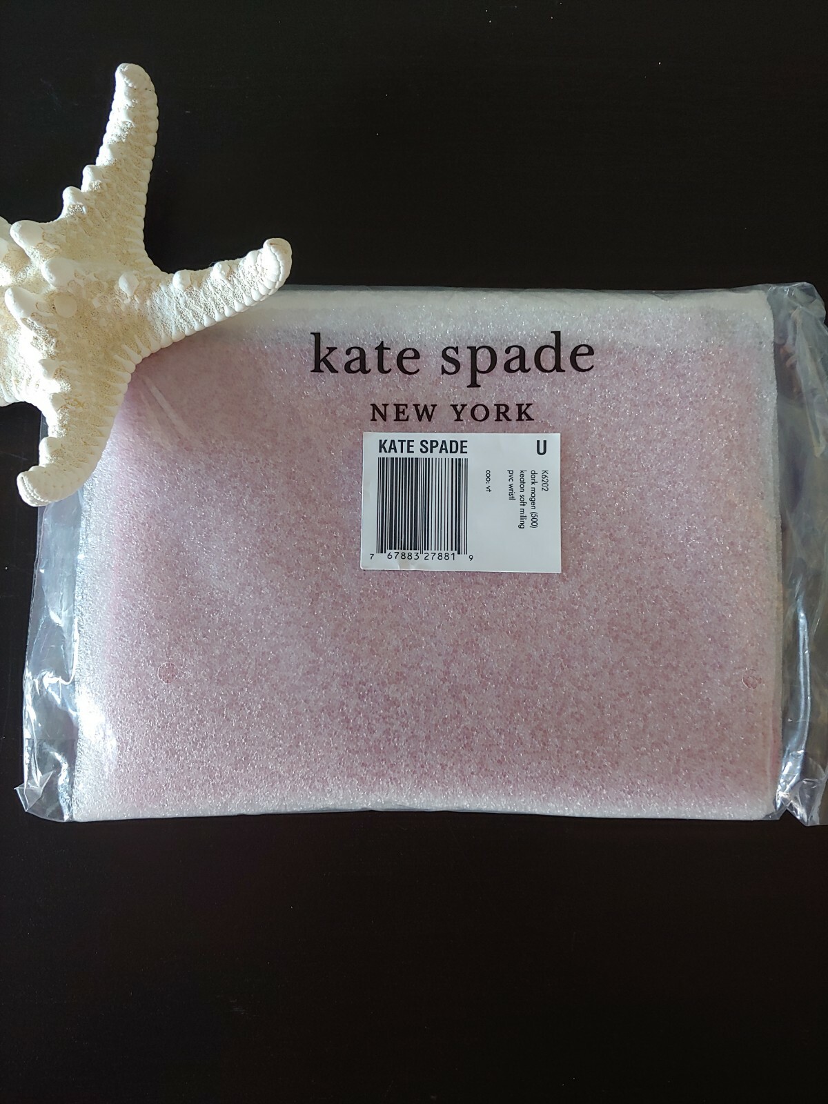 Kate Spade Keaton Pouch Wristlet Dark Magenta New in Package