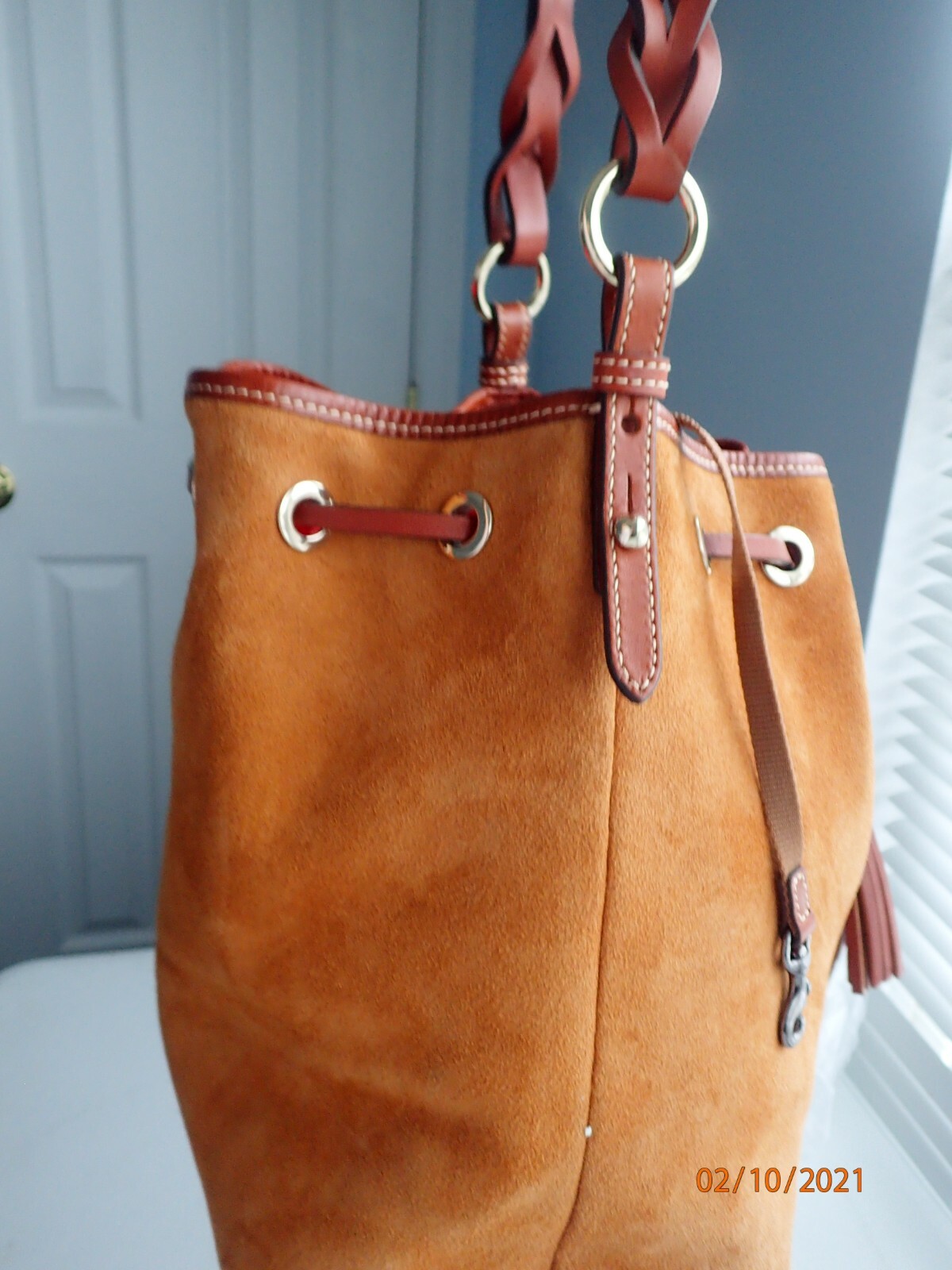 Dooney & Bourke Suede Tasha Drawstring Bag