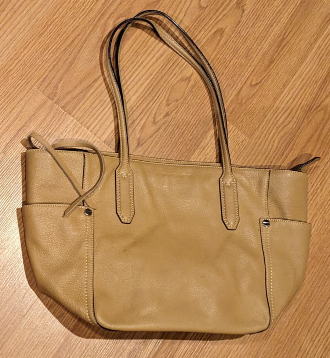 Aimee Kestenberg Tote Bag Tan Pebbled-Leather 9.5″x6″x11.25″