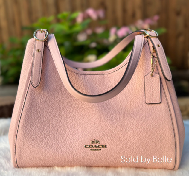 NWT Coach Erin Shoulder Bag Refined pebble Leather CAQ86 Soft Pink