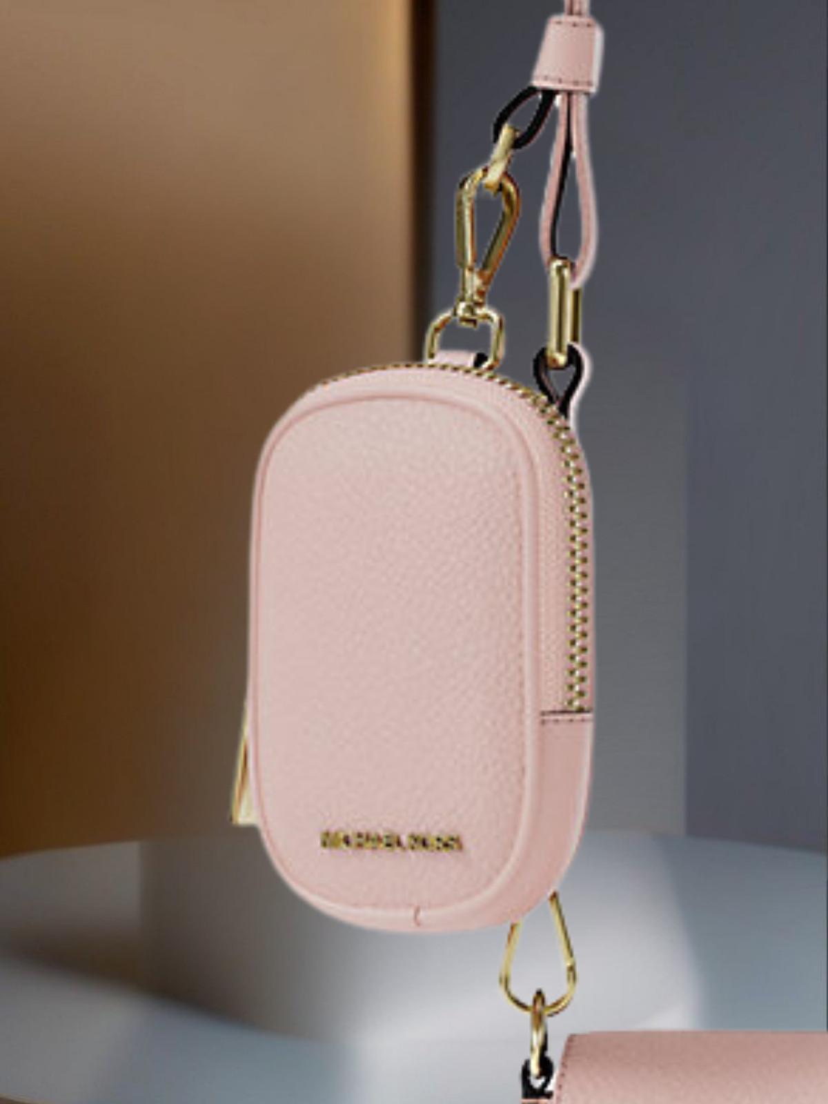 Michael Kors Jet Set Travel Small Leather Crossbody Bag With Pouch Powder Blush