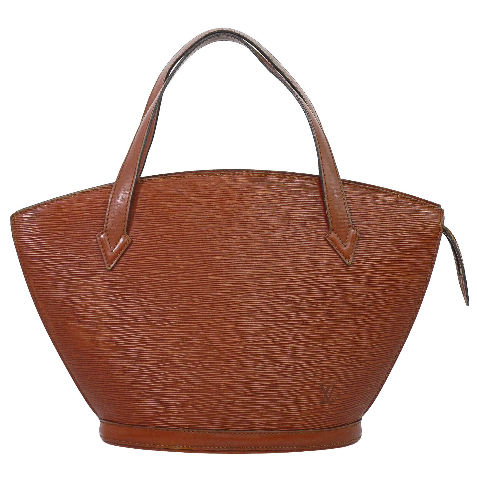 Louis Vuitton Saint Jacques M52273 Epi Leather Handbag Kenya Brown Gold