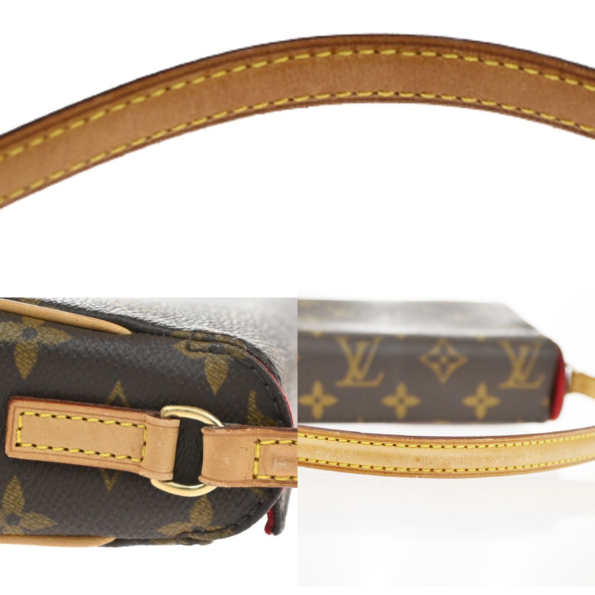 LOUIS VUITTON LV Recital Long Shoulder Bag Monogram Brown M51900 50TA702