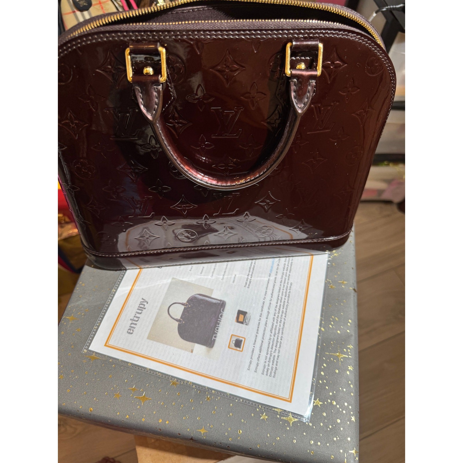 Louis Vuitton Vernis Alma Amarante