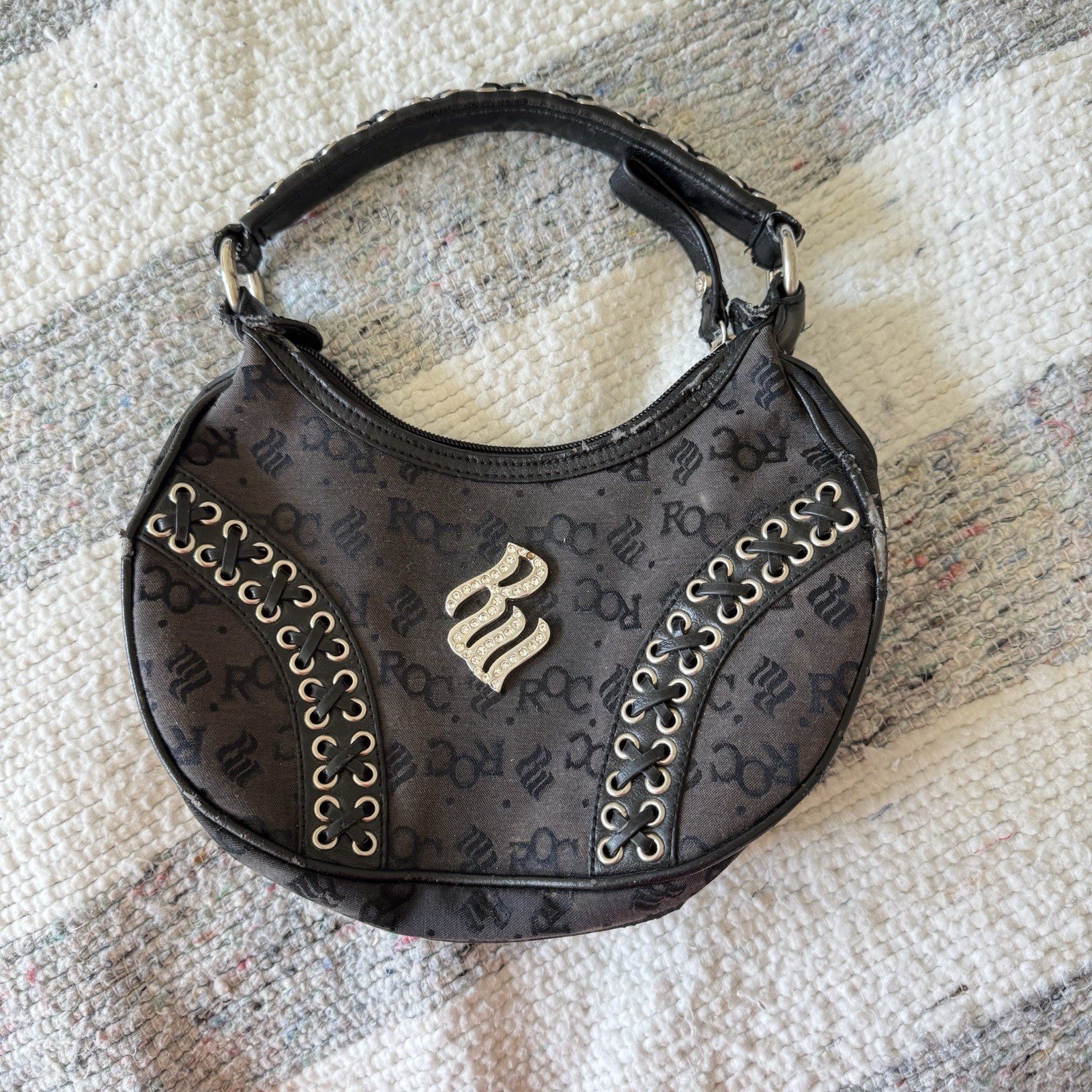 Roca Wear Vintage Mini Bag Bratz Grunge Y2K Punk Fairy Logo Studded Emo Kathy