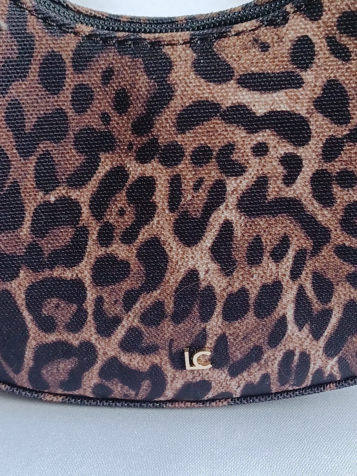 Liz Claiborne Leopard Animal Print Crescent Shoulder Bag