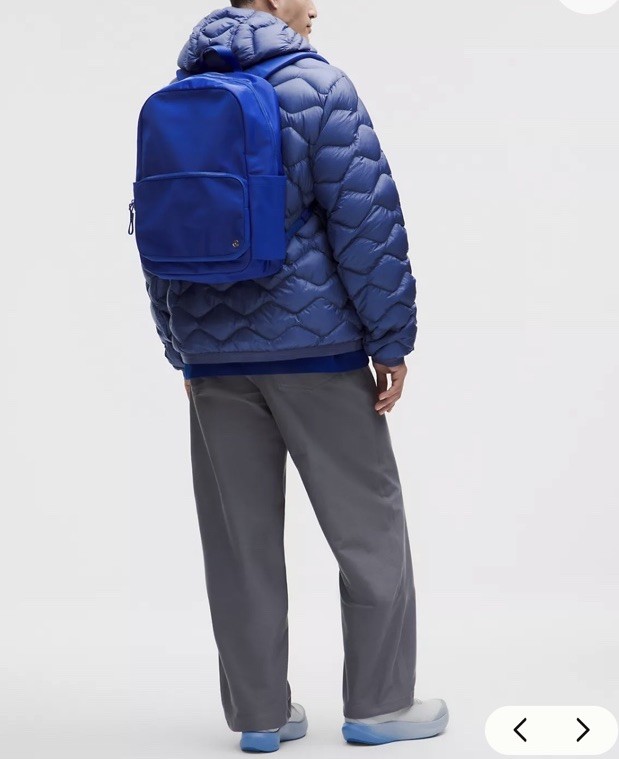 Lululemon New Everywhere Backpack Blue Zippered Pocket 21 L NWT