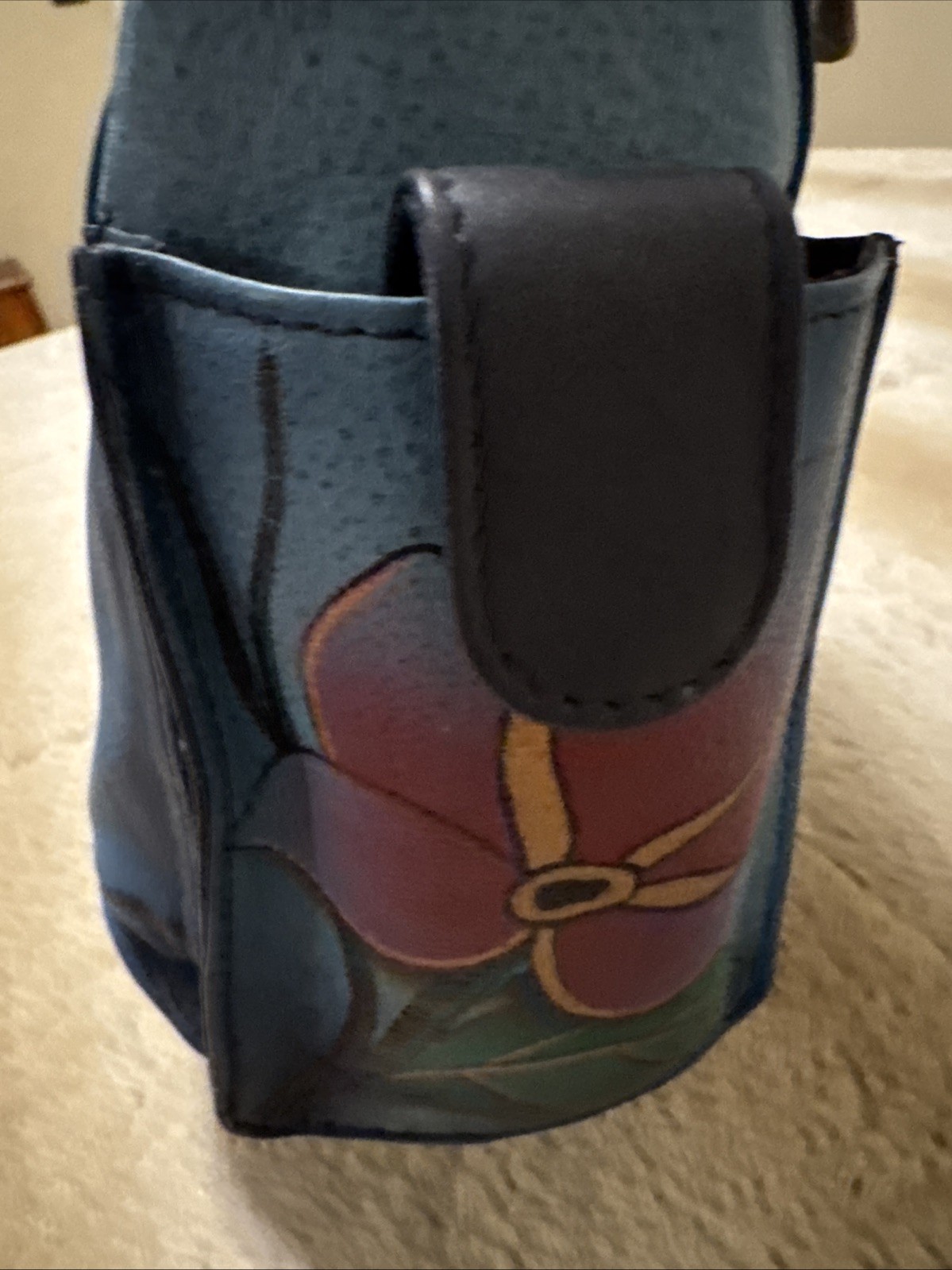 Anuschka Medium Leather Hand painted Bird