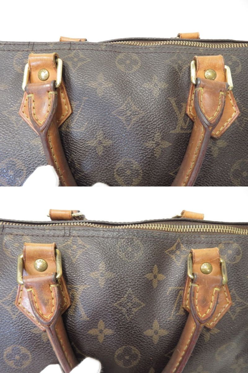Authentic Louis Vuitton Speedy 30 Hand Bag Monogram Brown #53738