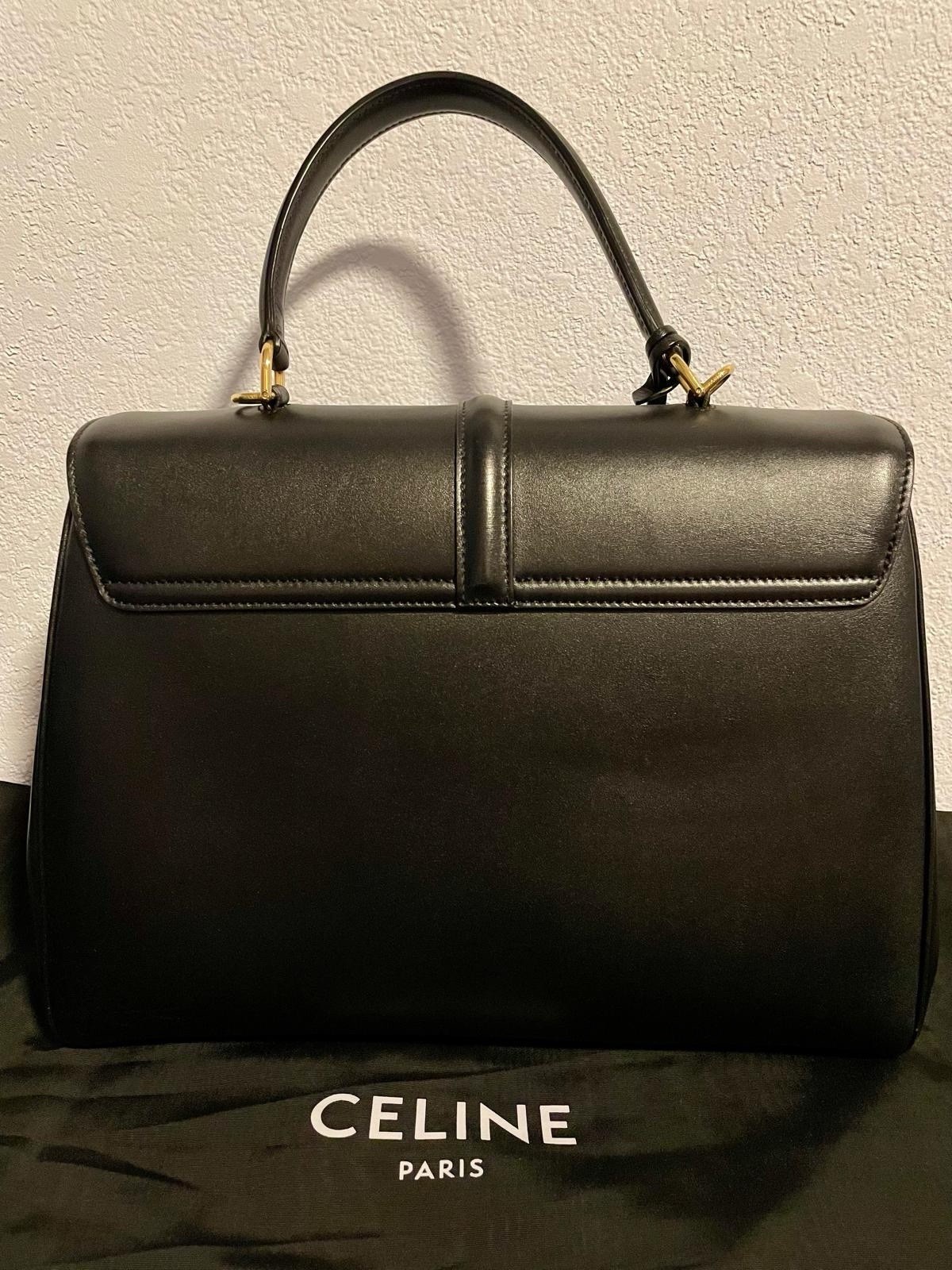 Celine Classique 16 Bag In Satinated Calfskin