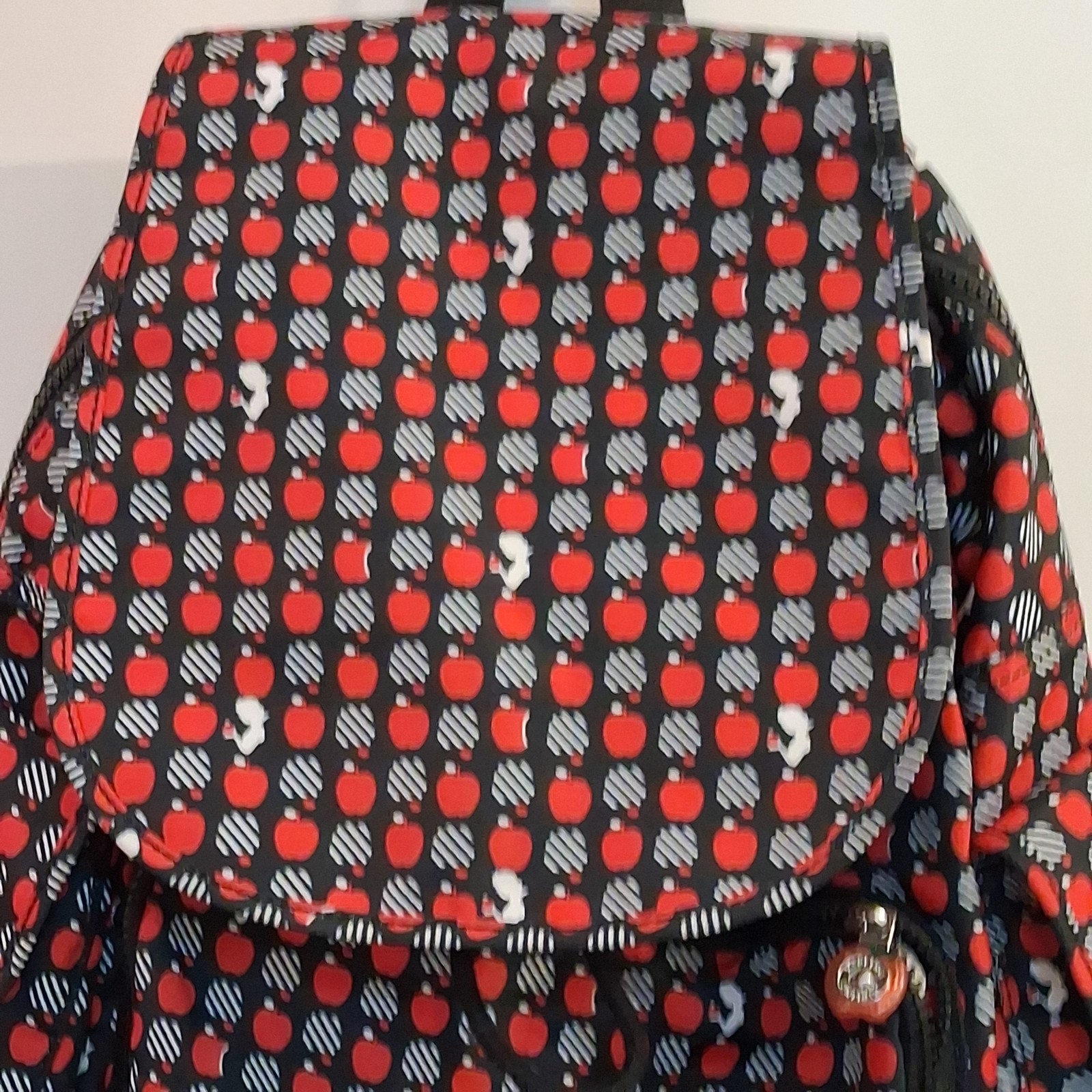 Kipling Disney Snow White Red / Black Apple Design Backpack Limited Edition Mint