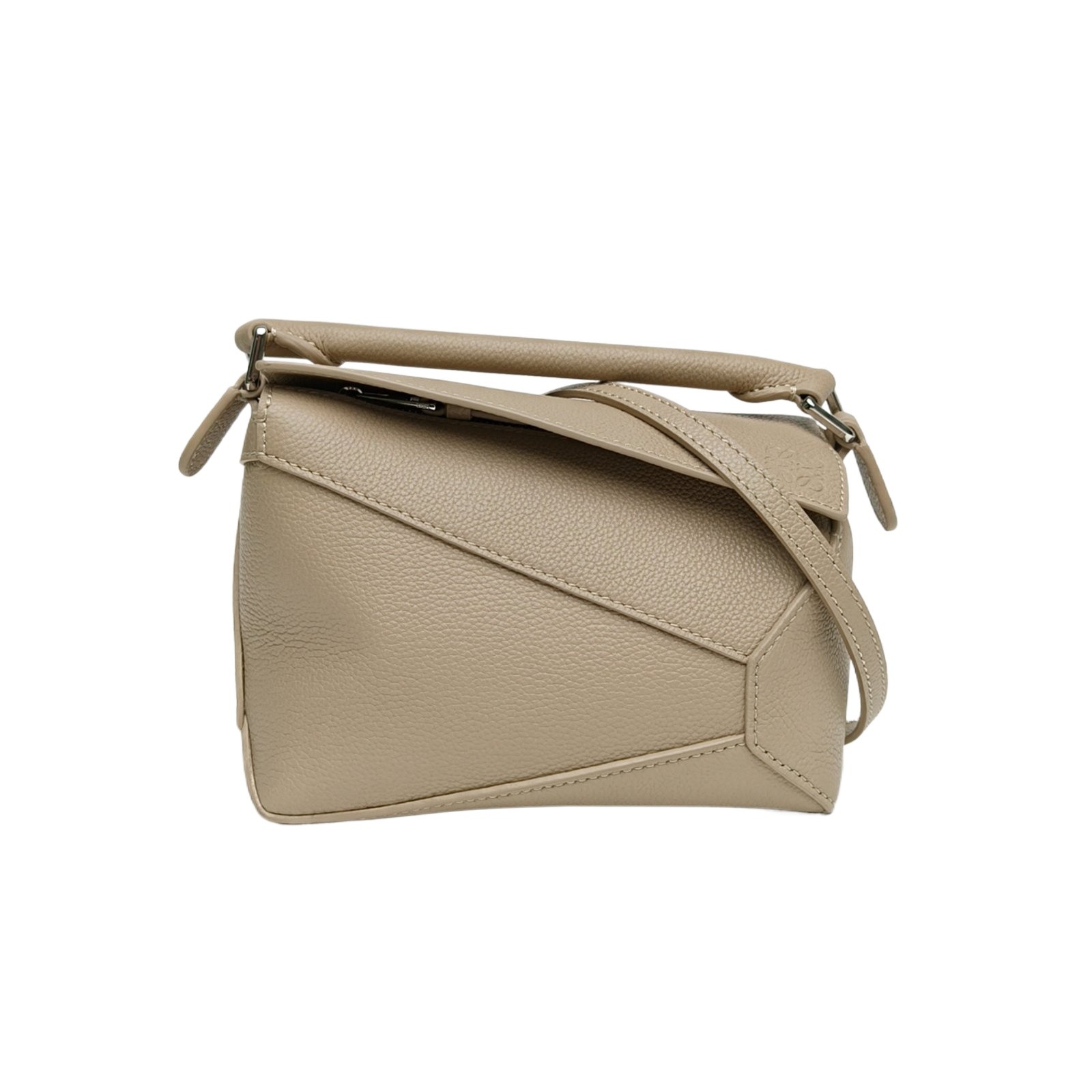LOEWE Puzzle 18cm Geometric Bag Mini Calfskin Crossbody Bag
