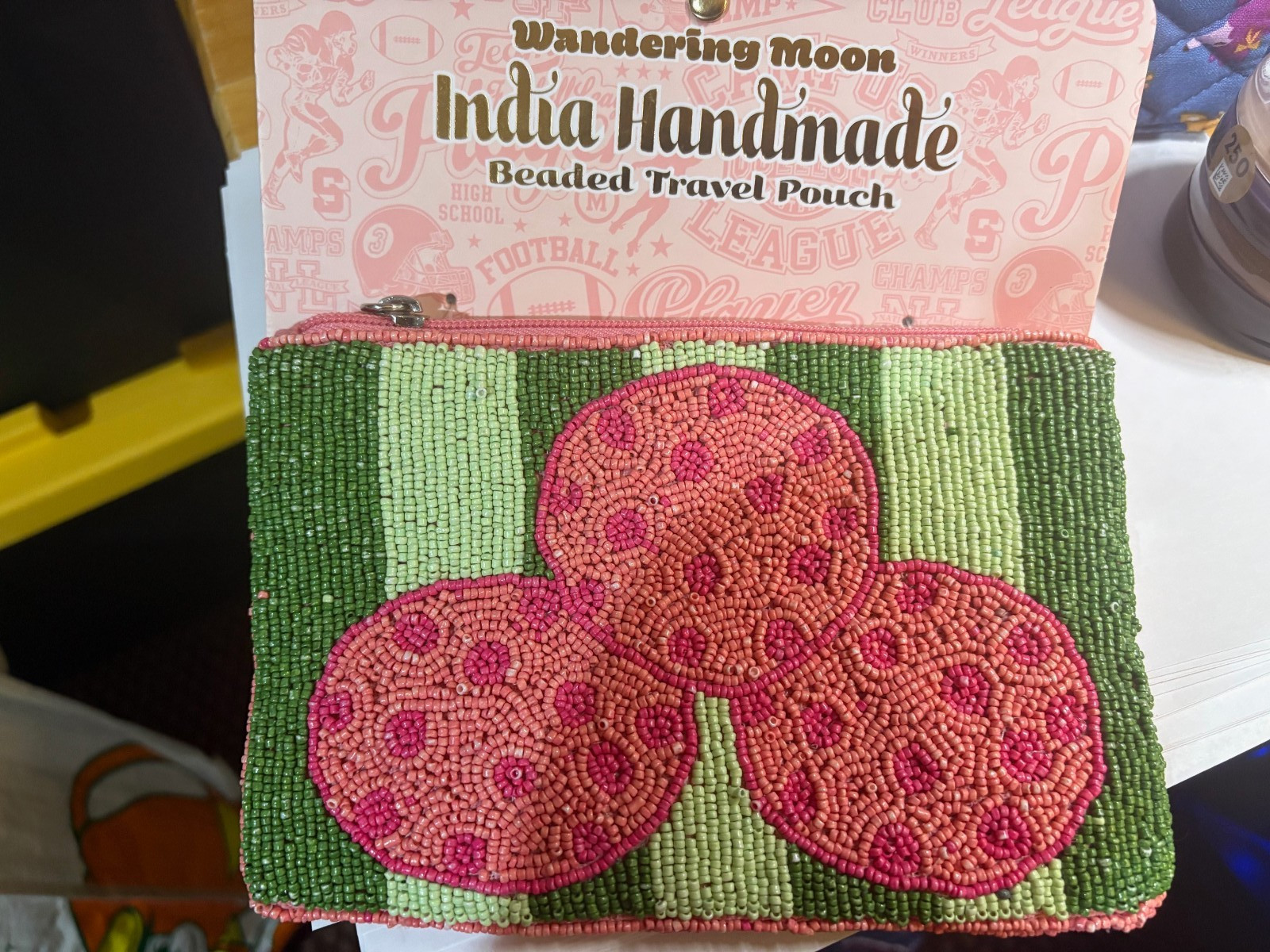 Wandering Moon Beaded Travel Pouch