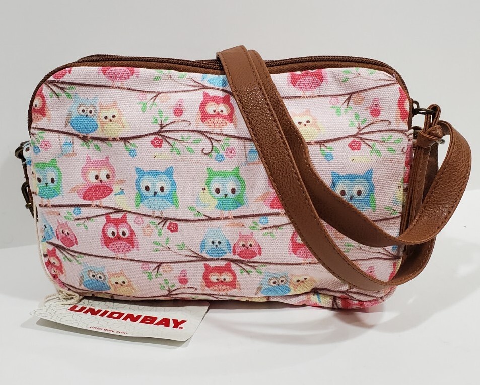 UNIONBAY Canvas Owl Crossbody Bag