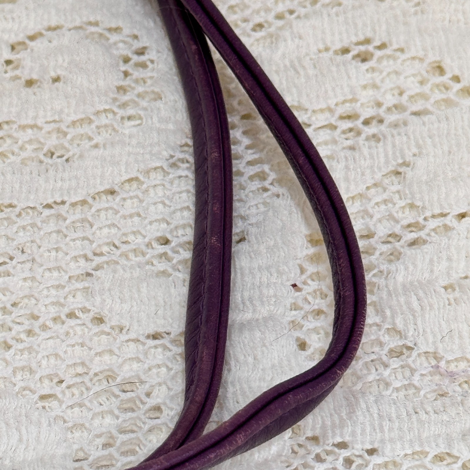 Salvatore Ferragamo Vara Bow Purple Leather Shoulder Crossbody Bag Italy As Is