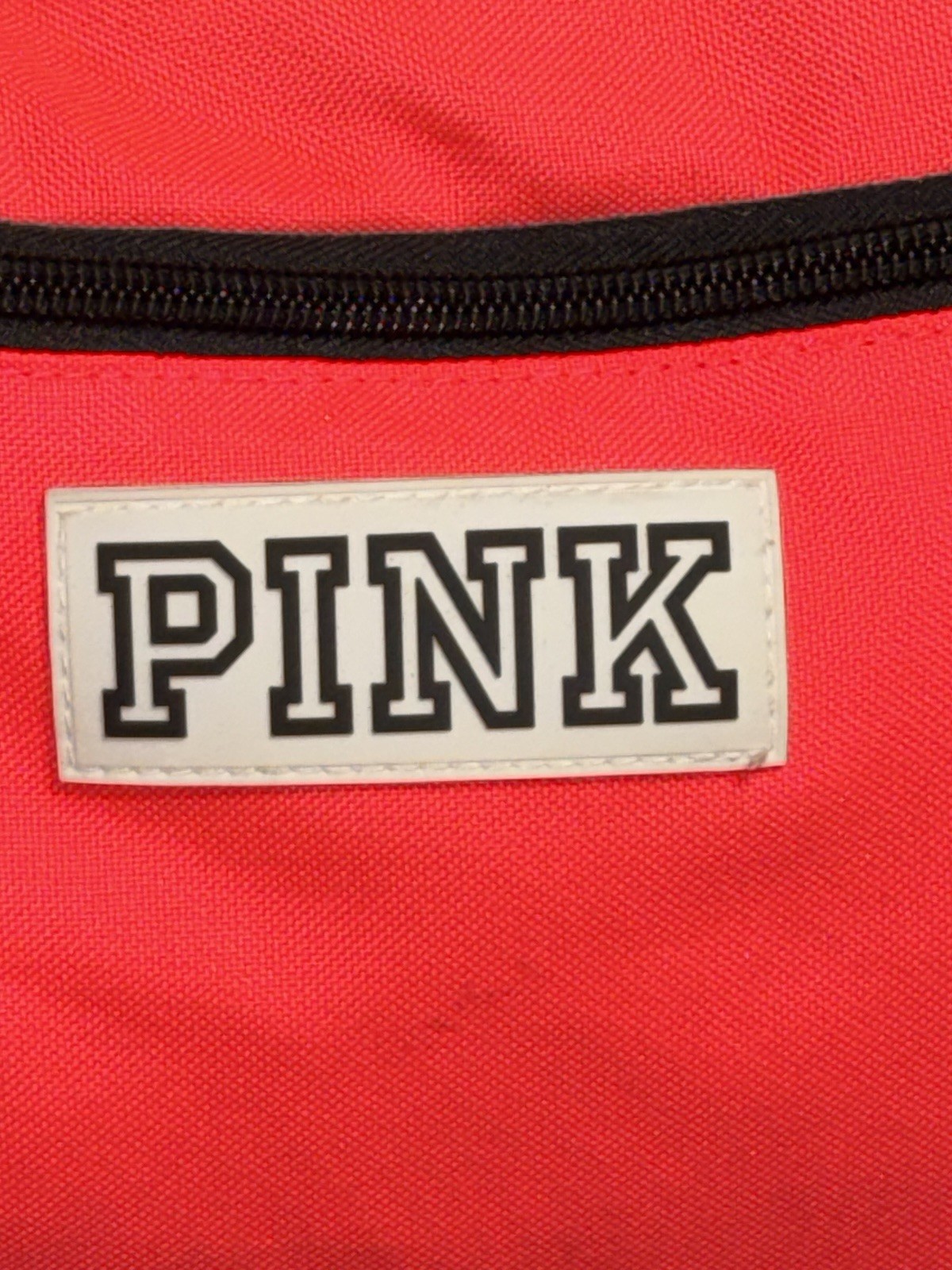 Victoria’s Secret PINK Gym Duffle Bag Neon Orange Ombré Logo Weekender Travel