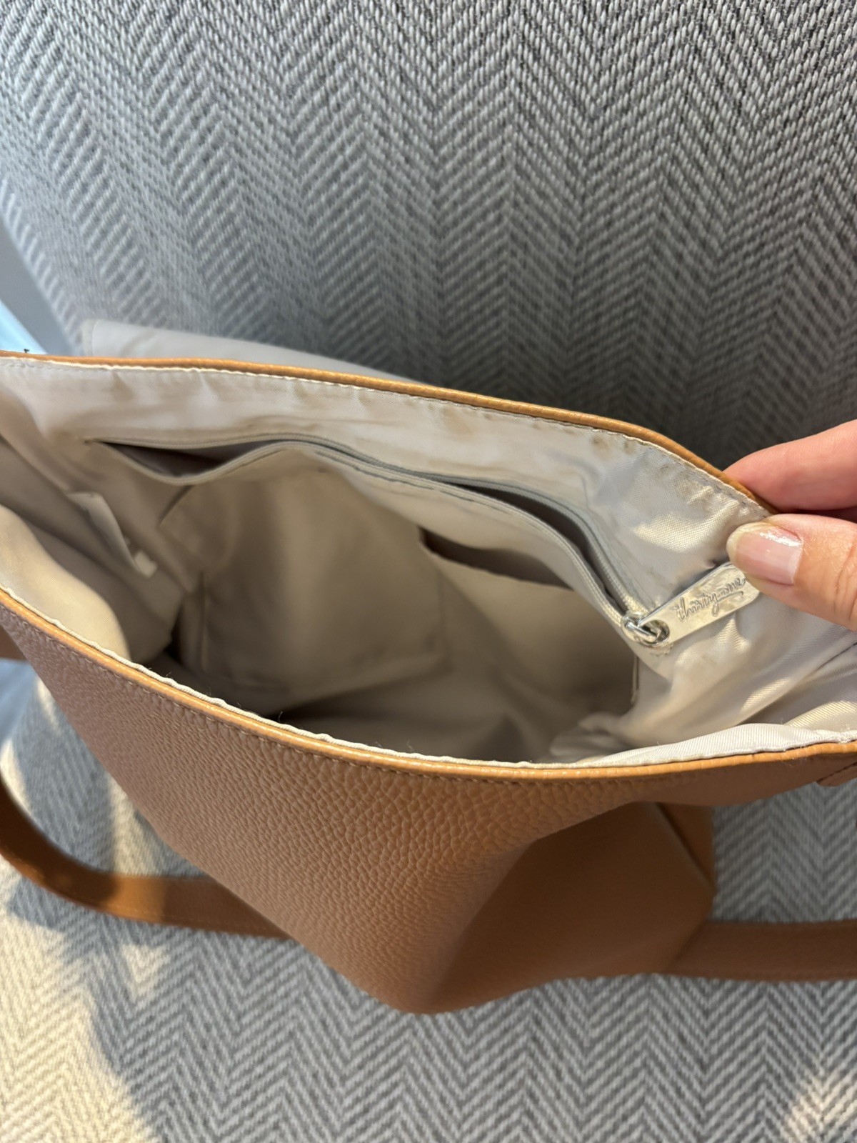 Studio Thirty One Modern Purse with 2 Interchangeable Flaps Pebbled Brown