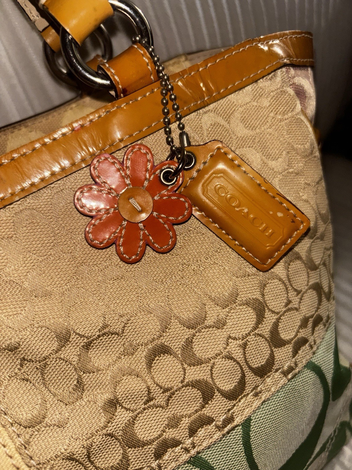 Coach Y2k Pastel Patchwork Tote Bag Spring Collection Rare