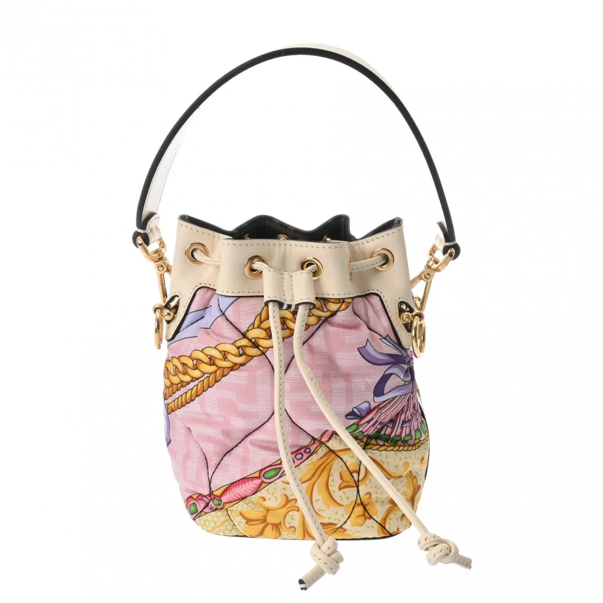 Fendi FENDI 8BS010 Handbag Nylon / Leather Multicolor #WB2894