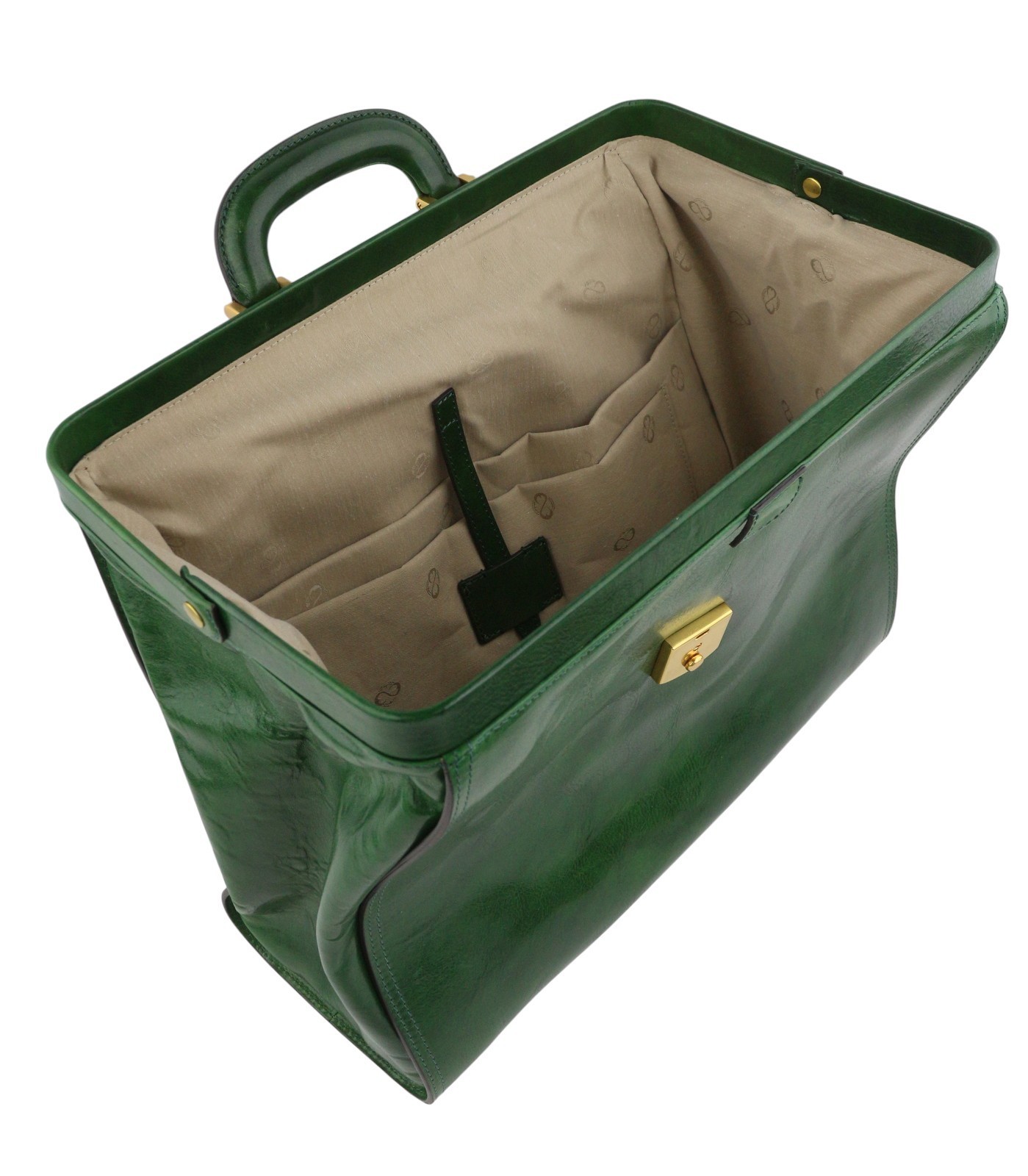 Time Resistance Mrs Dalloway Ladies Doctor Bag Green Vachetta Leather