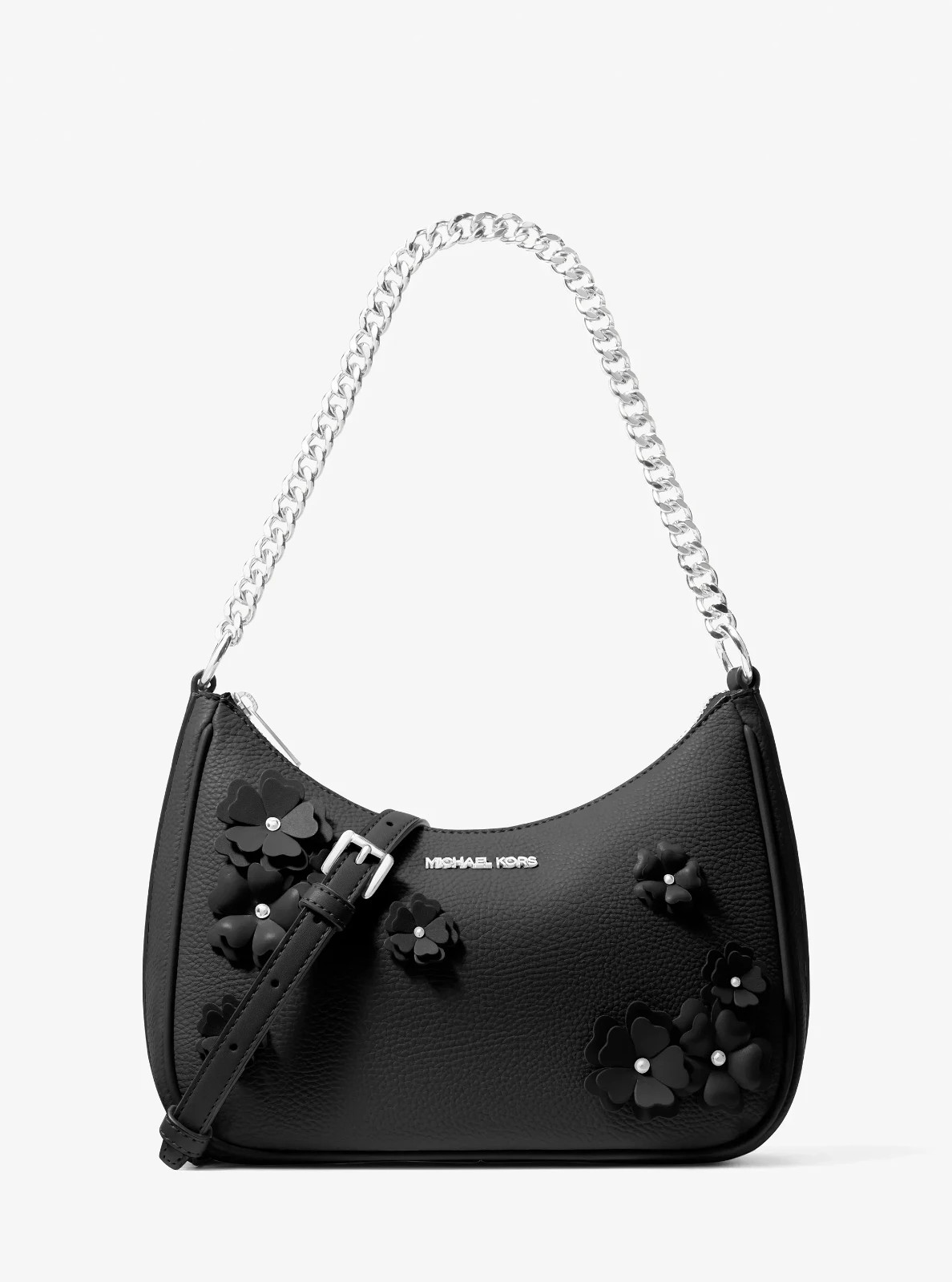 MICHAEL KORS Jet Set Travel Large Floral Embellished Convertible Crossbody Bag