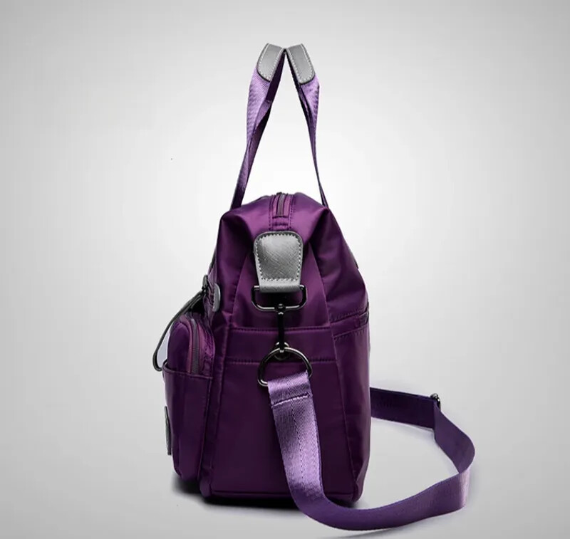 Nylon Women’s Utility Bag Nurse Bag with Lots of Pockets, Lightweight Tote Bag