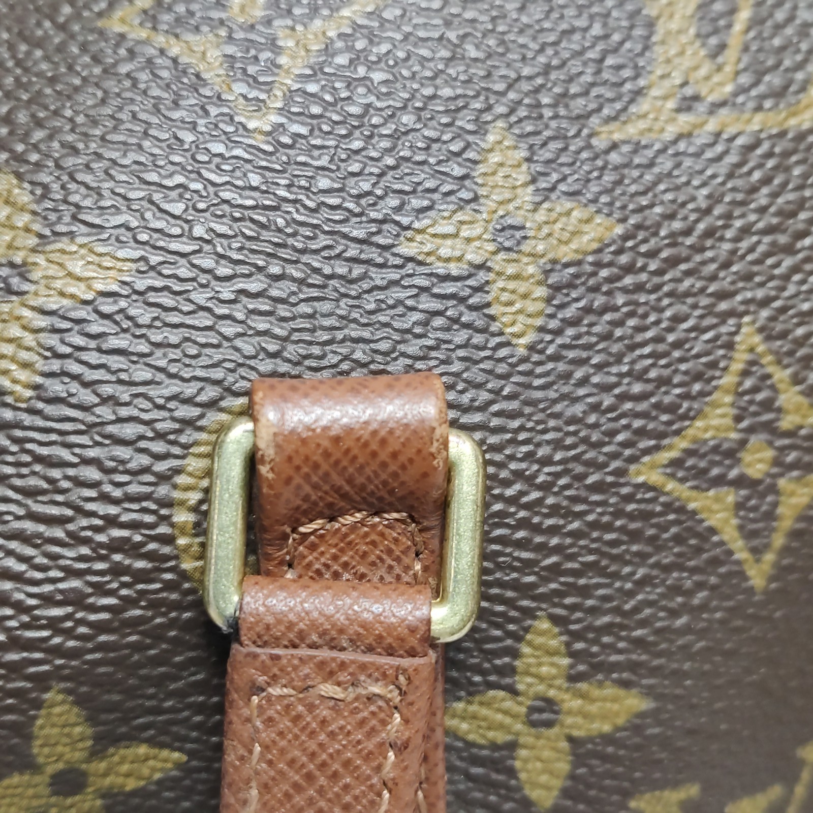Louis Vuitton Monogram Large Brown Cowhide Papillon Hand Carry Bag US Ship