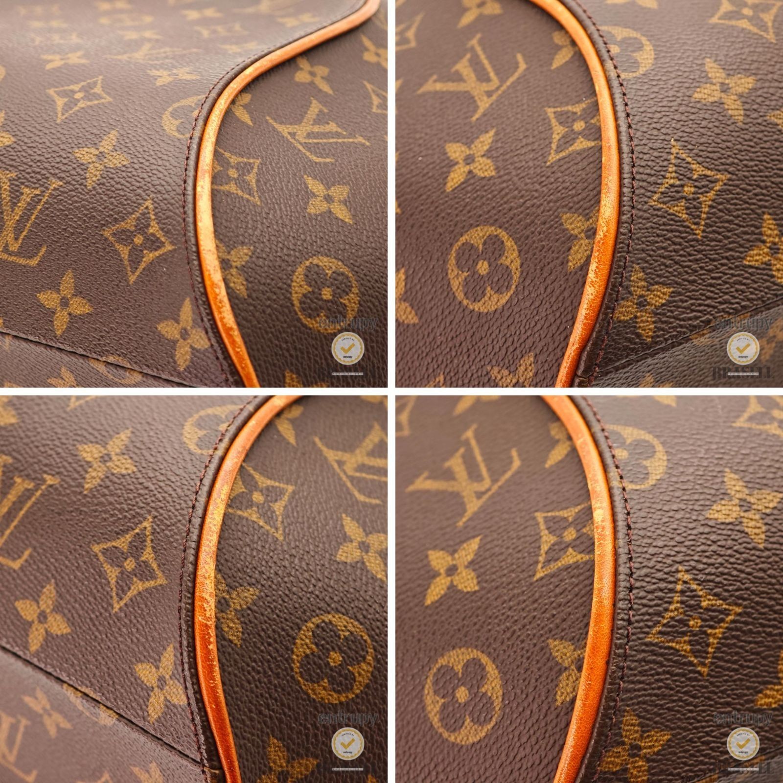 LOUIS VUITTON Ellipse MM M51126 Hand Bag Monogram Canvas Brown 【ImportFeeFREE】