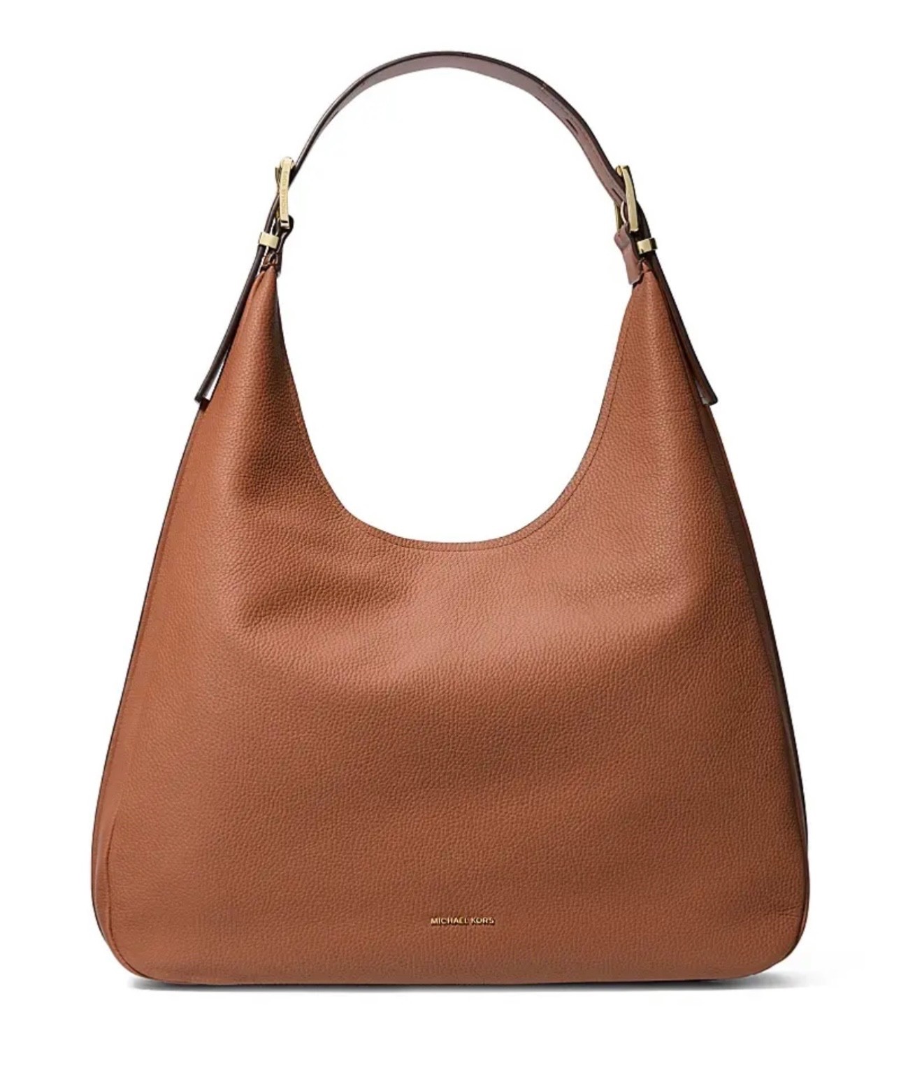 MICHAEL KORS NOLITA LARGE HOBO LEATHER SHOULDER BAG LUGGAGE NWT