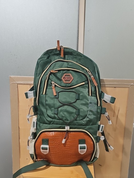 Green Nylon Extra Large Backpack for Women’s & Men’s New