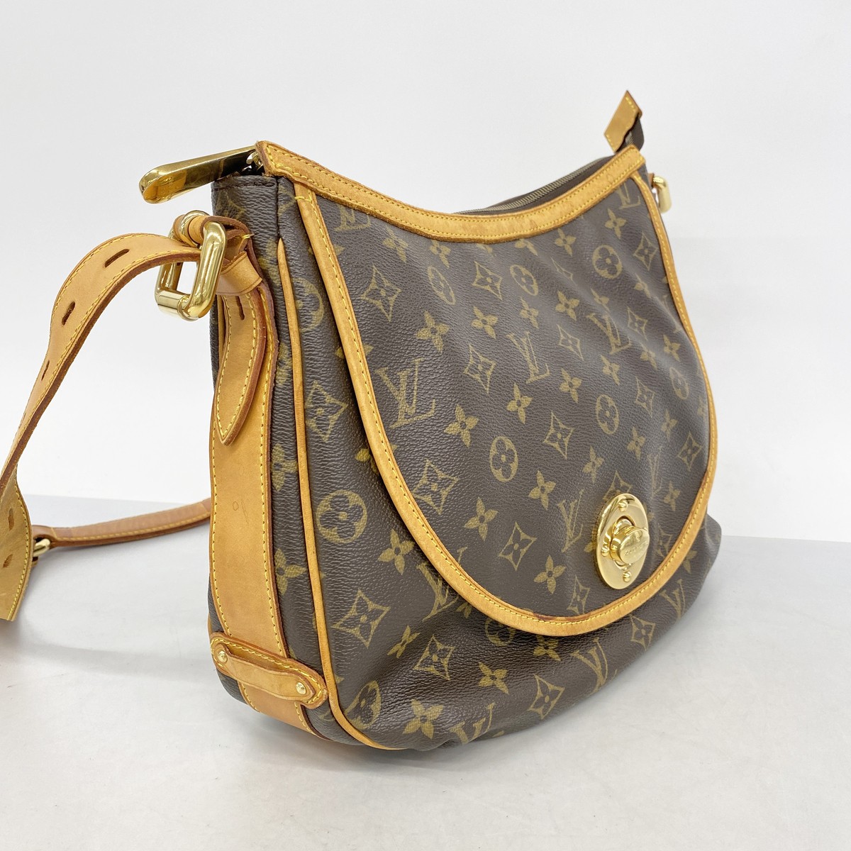 Auth [6hb0952] LOUIS VUITTON Shoulder Bag Monogram Tolum GM M40075 Brown [Pr…