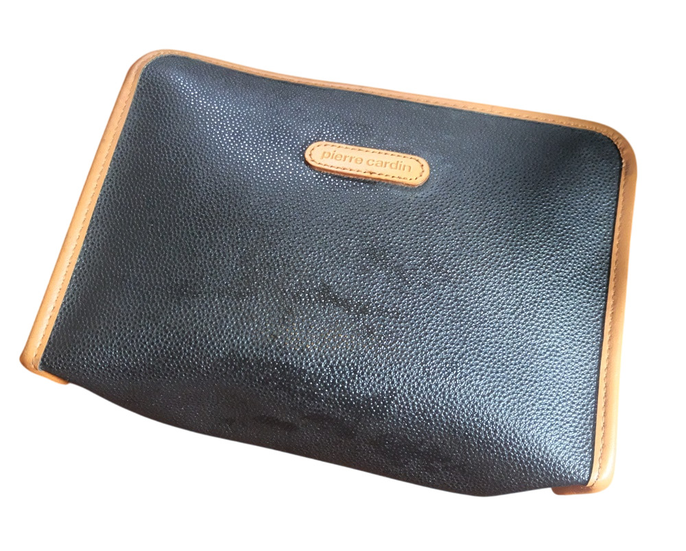 Vintage Pierre Cardin Leather Clutch Bag
