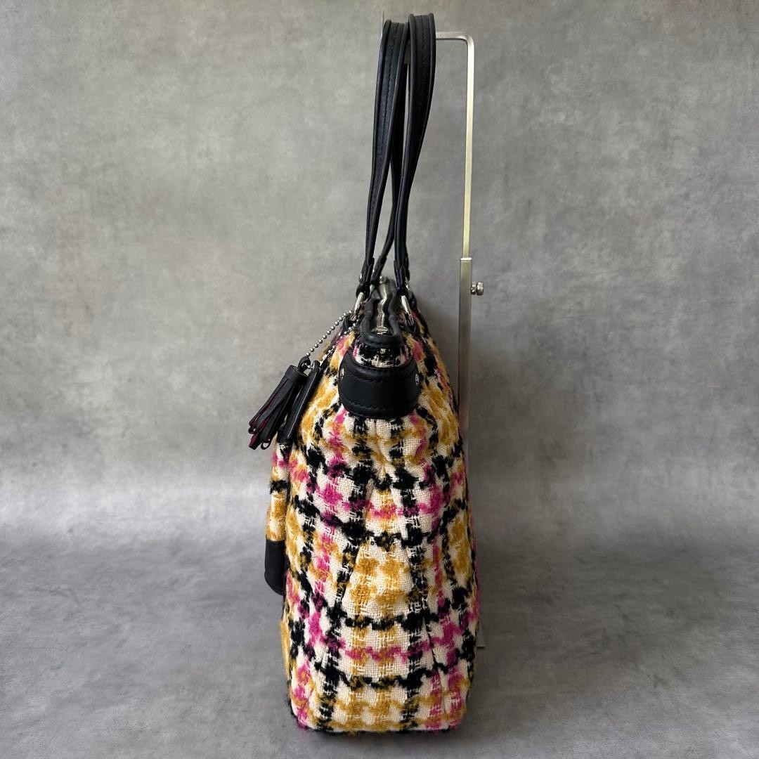 COACH Check Daisy Wool Emma Tote bag