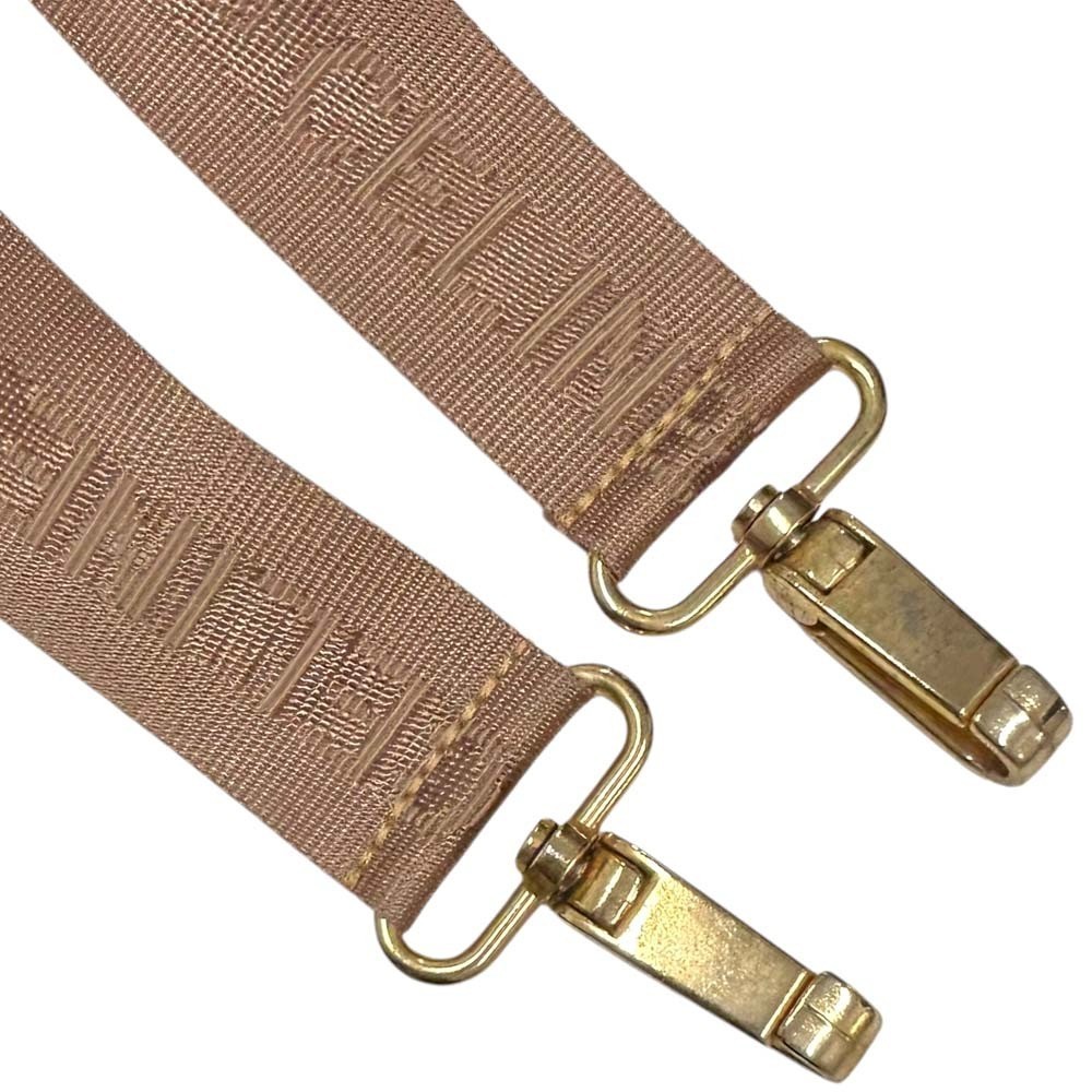 Auth CELINE Macadam Boston Bag Brown Leather Canvas Travel Gold w/Shoulder Strap
