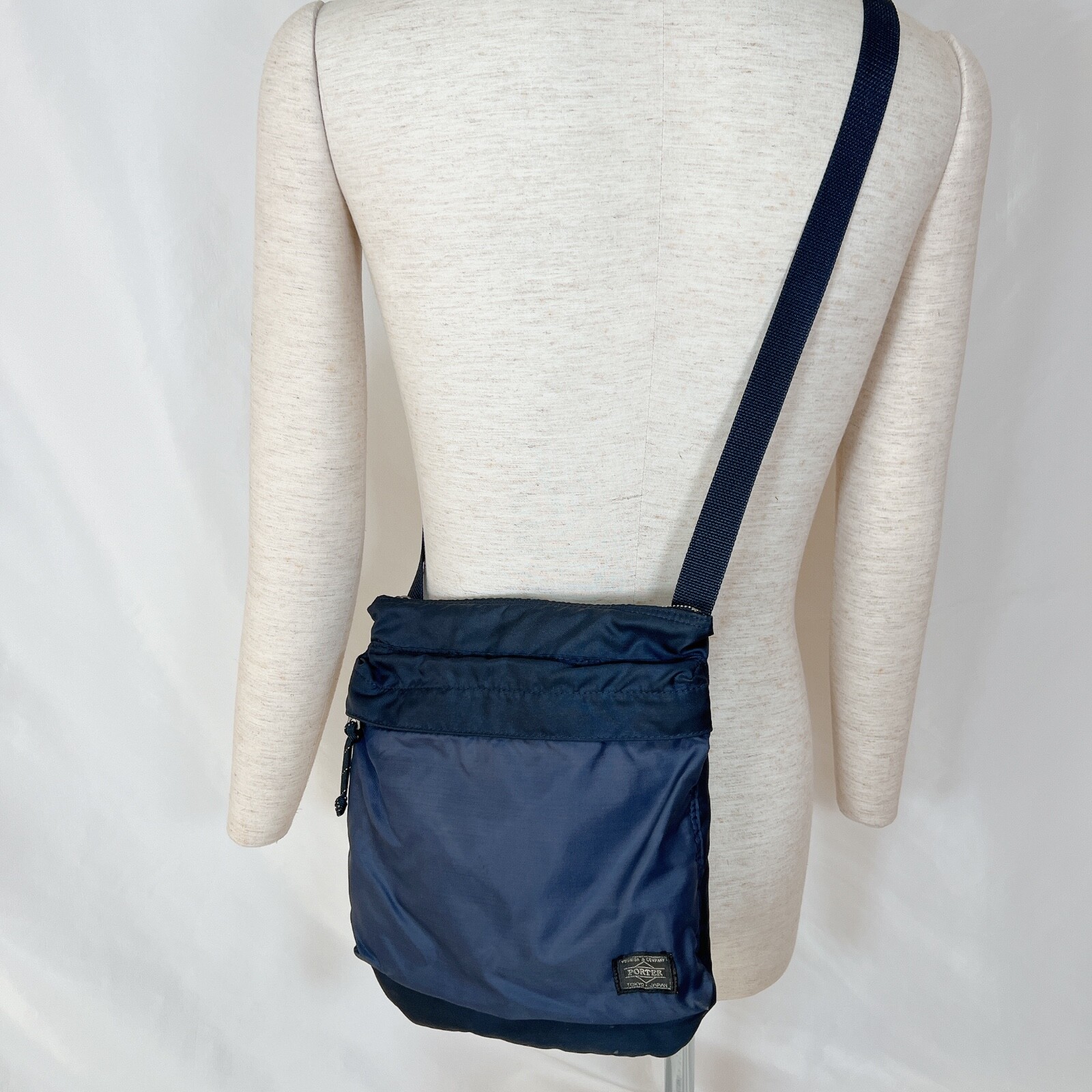 Yoshida Porter FORCE 855-05901 Shoulder Bag Navy Blue Nylon unisex