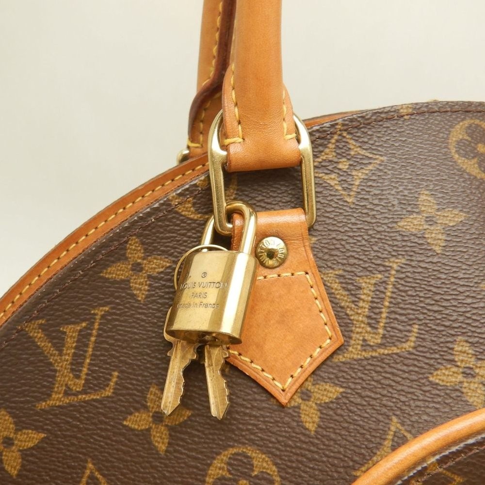 LOUIS VUITTON Monogram Handbag Ellipse MM M51126 Brown/254023