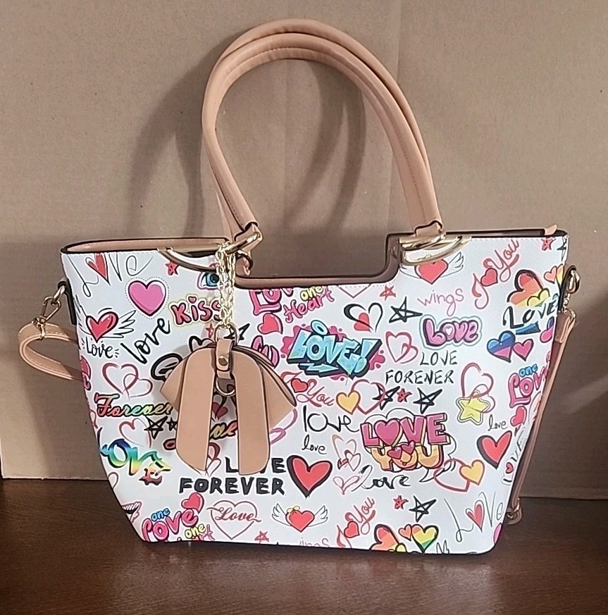 “Love Forever” Classic Fashion: 3 Piece Set Vegan Leather