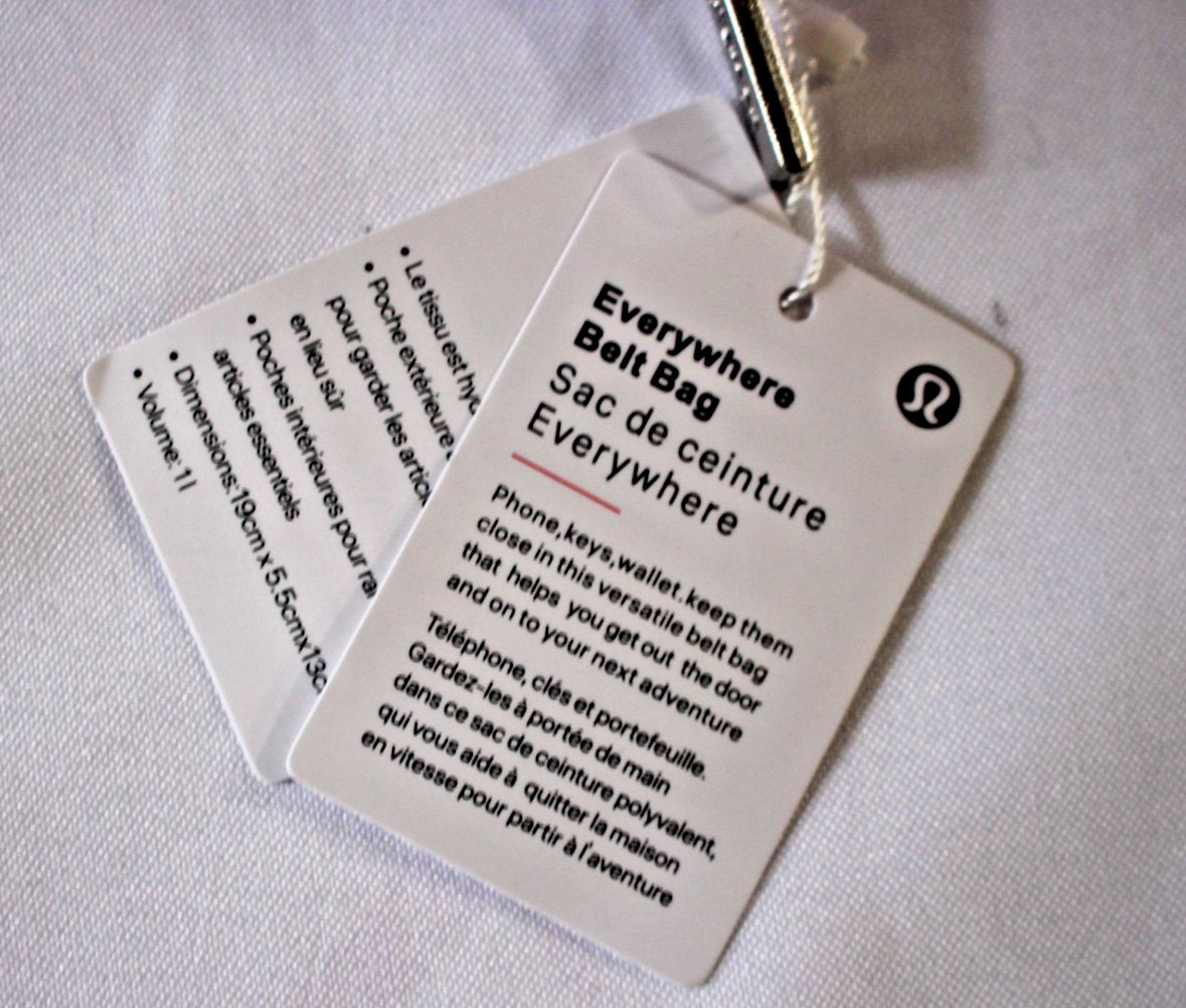 2-PACK LULULEMON EVERYWHERE FANNY BELT BAG LU9BG1S LFRS WATER-REPELLENT PURPLE