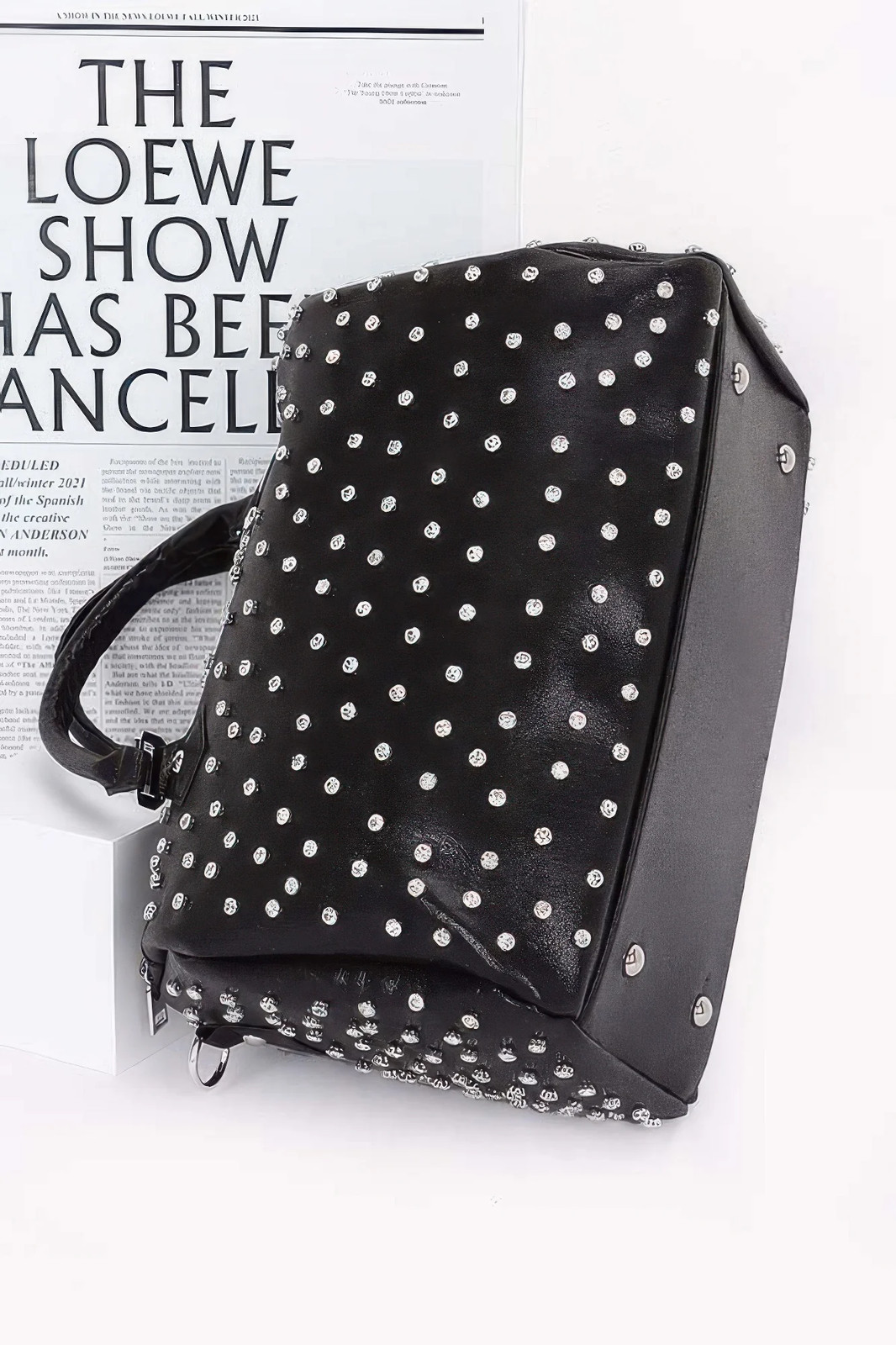 New Rhinestone Studded Bowling Bag