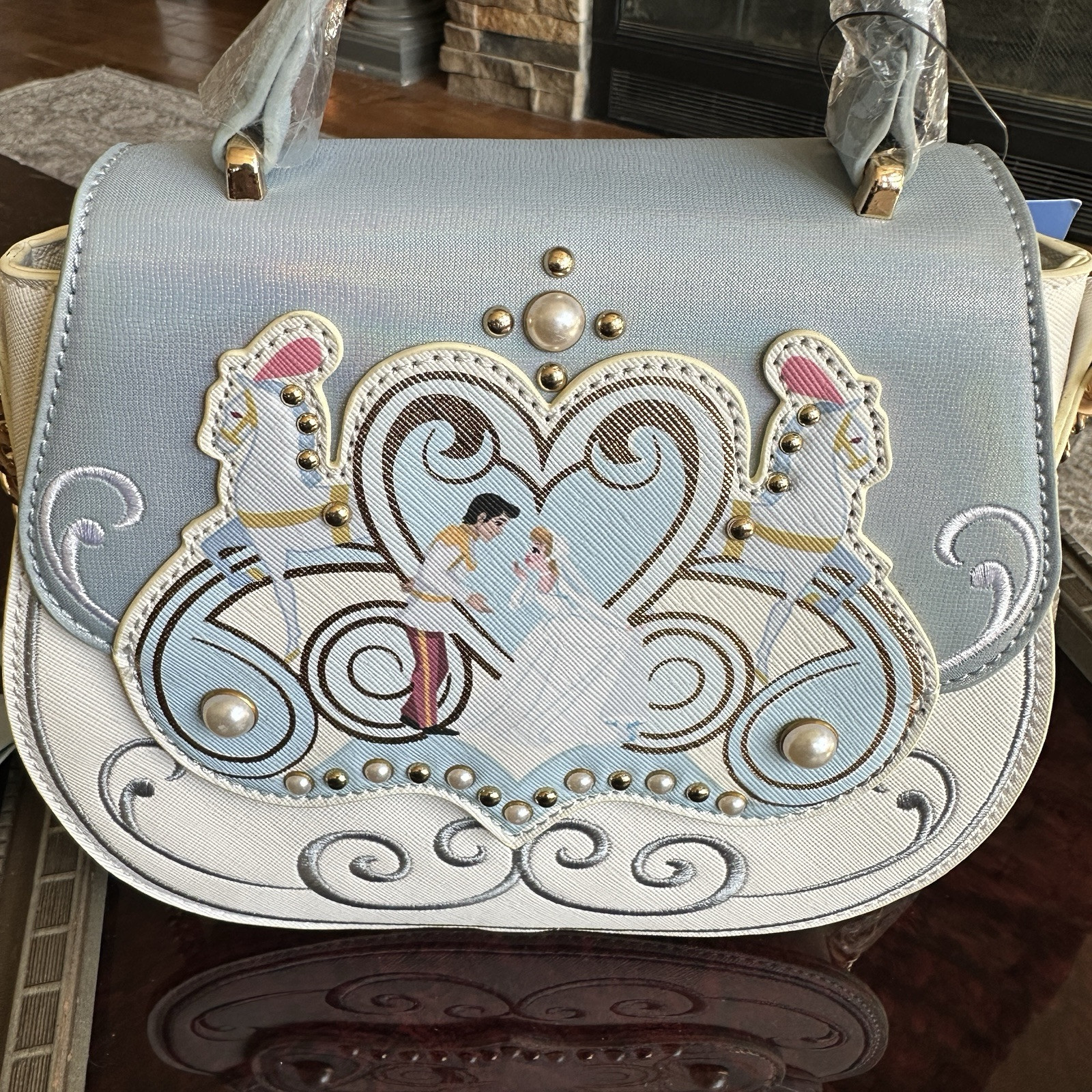 Danielle Nicole For Disney Cinderella and Prince Charming Wedding Day Purse
