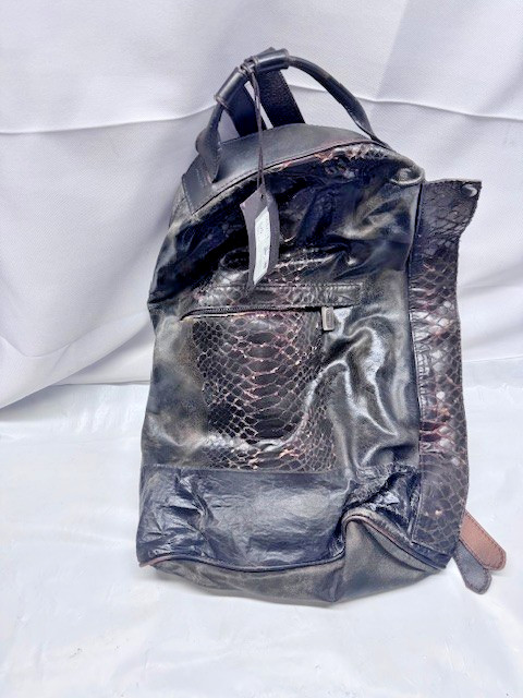 NUMERO 10 Hamptons Leather Backpack Bag Handmade in Italy *New