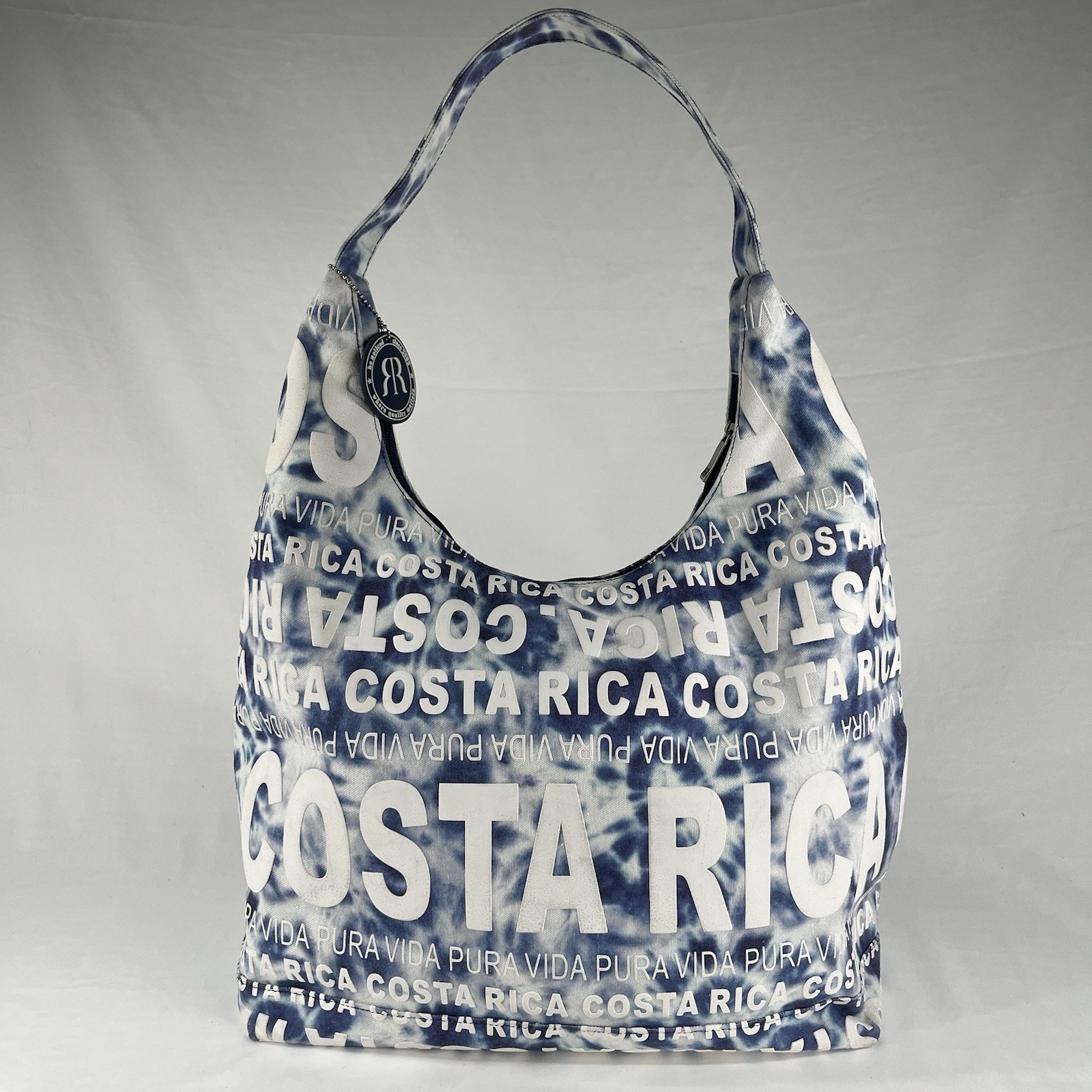 Robin Ruth Pura Vida Costa Rica Accessory Tote Beach Hobo Cotton Lined Bag