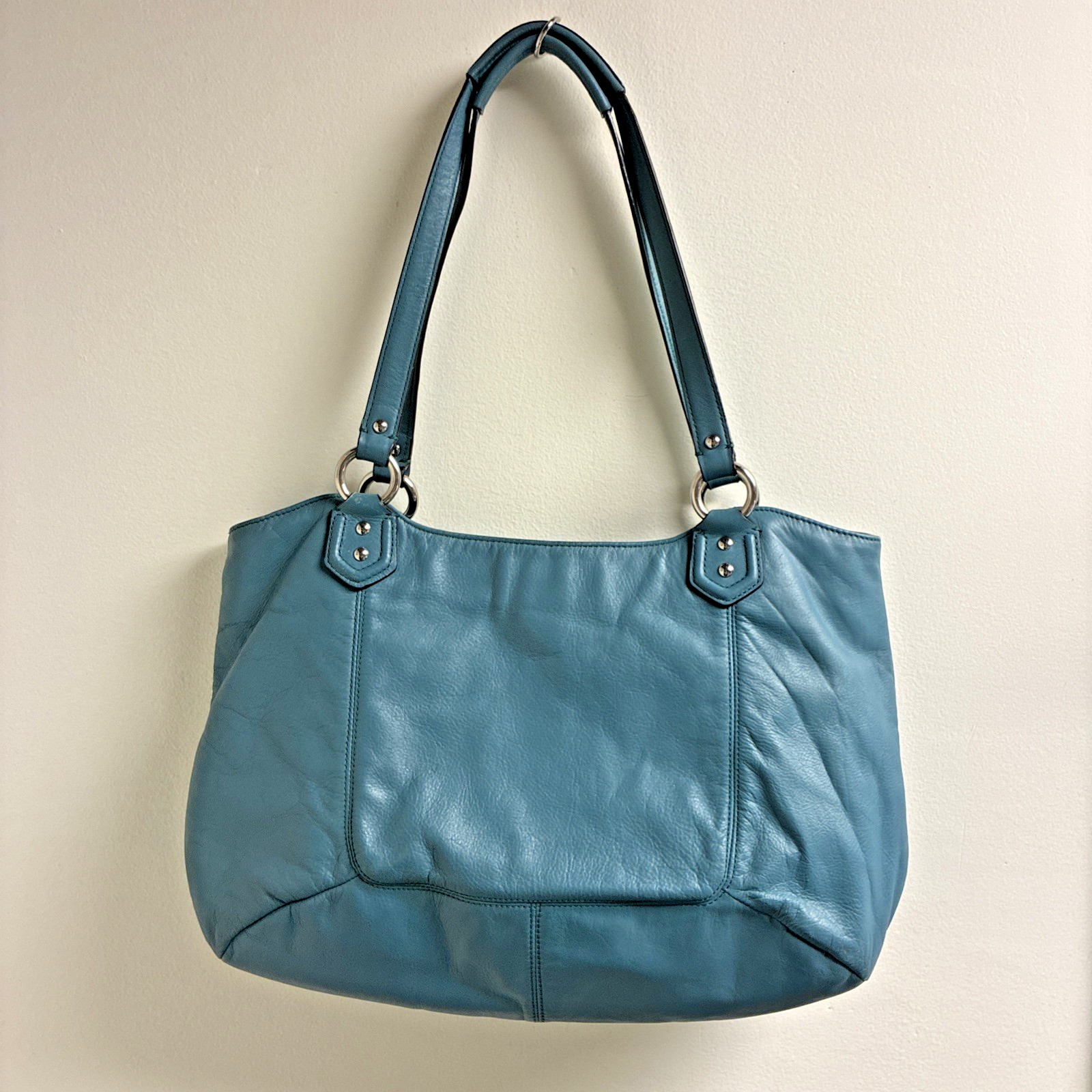Coach Campbell Belle Carryall Shoulder Bag Teal/Robin Egg Blue F24961