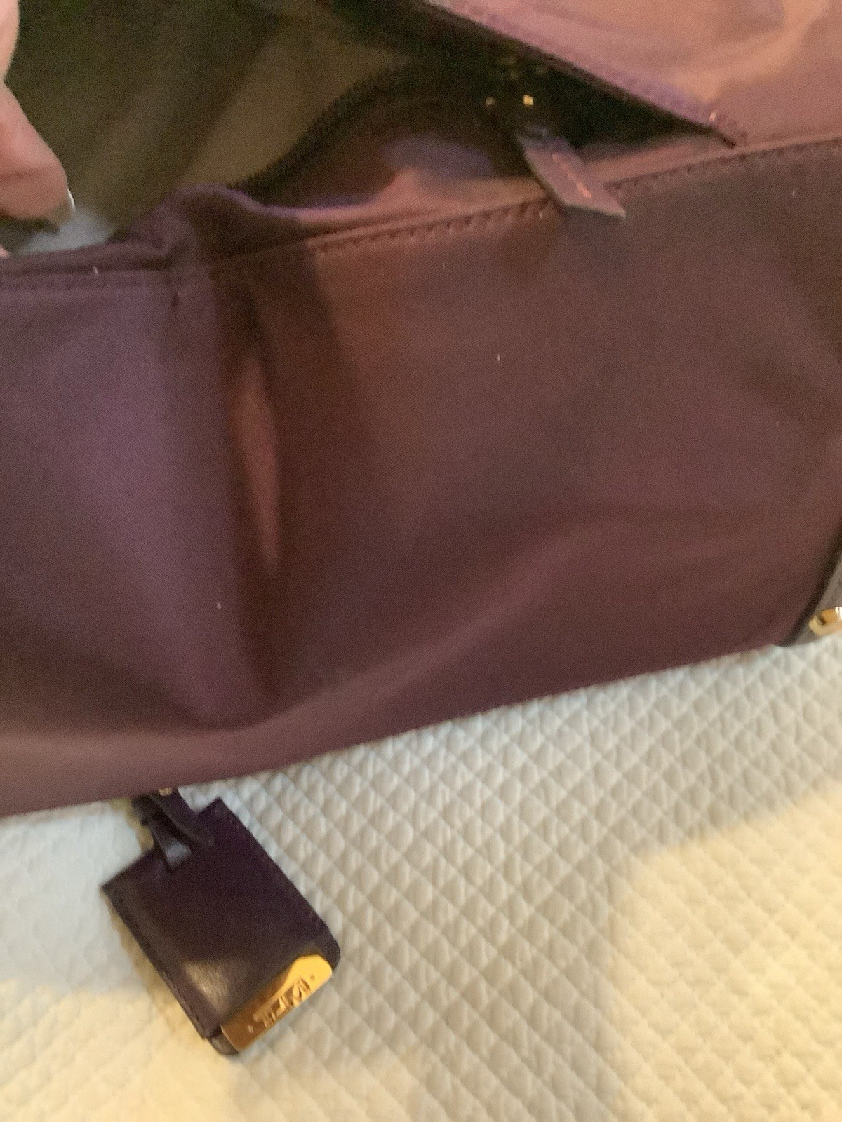 TUMI Voyageur LARGE Travel Tote Bag Purple