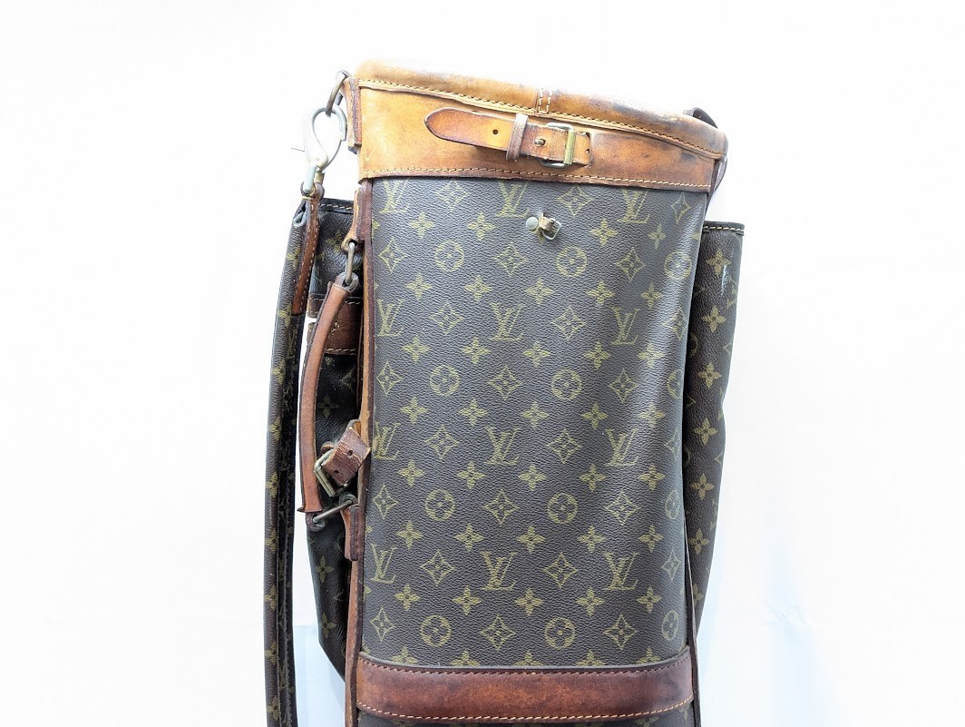 LOUIS VUITTON Monogram Sac de Golf Bag Club Head Cover Brown M58220 Vintage Auth