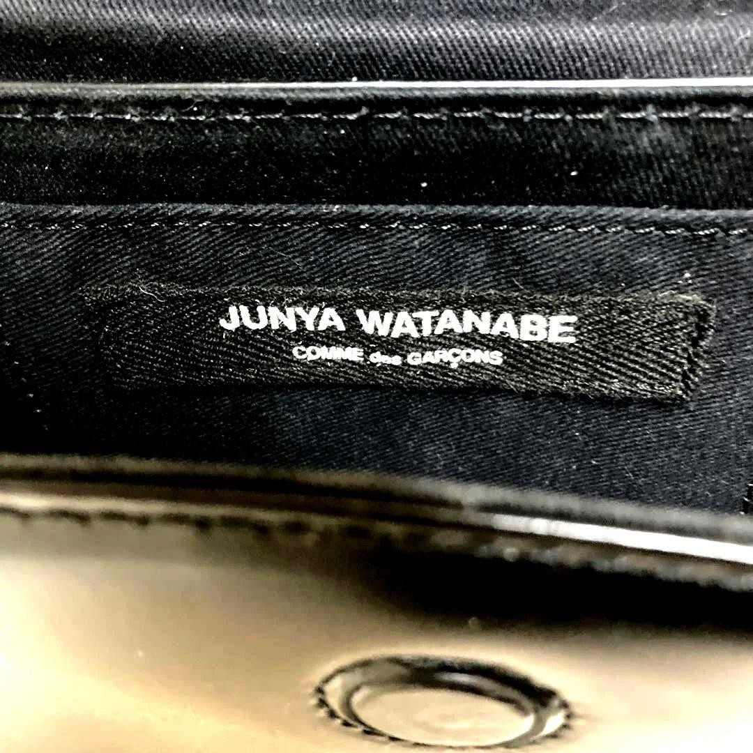 Junya Watanabe Comme des Garcons Leather 2-Way Bag Studs 6.3 x 6.7 x 2.2in Black